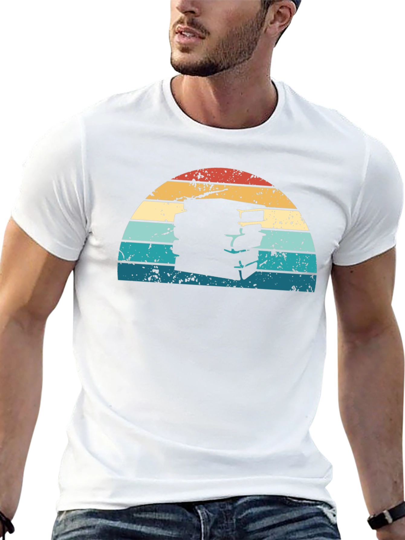 Retro Books Sunset Graphic Tee