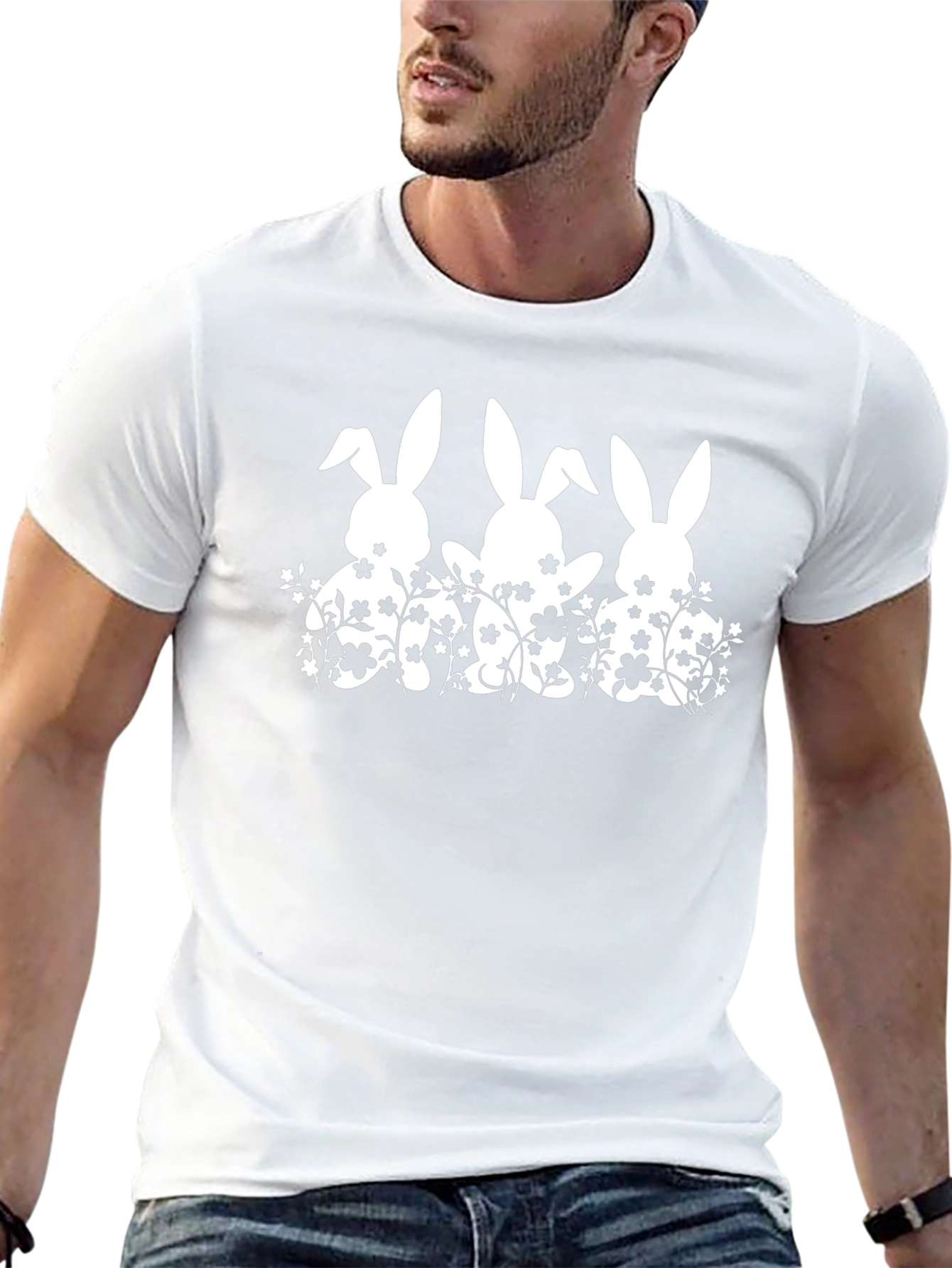 Bunny Flower Graphic Tee