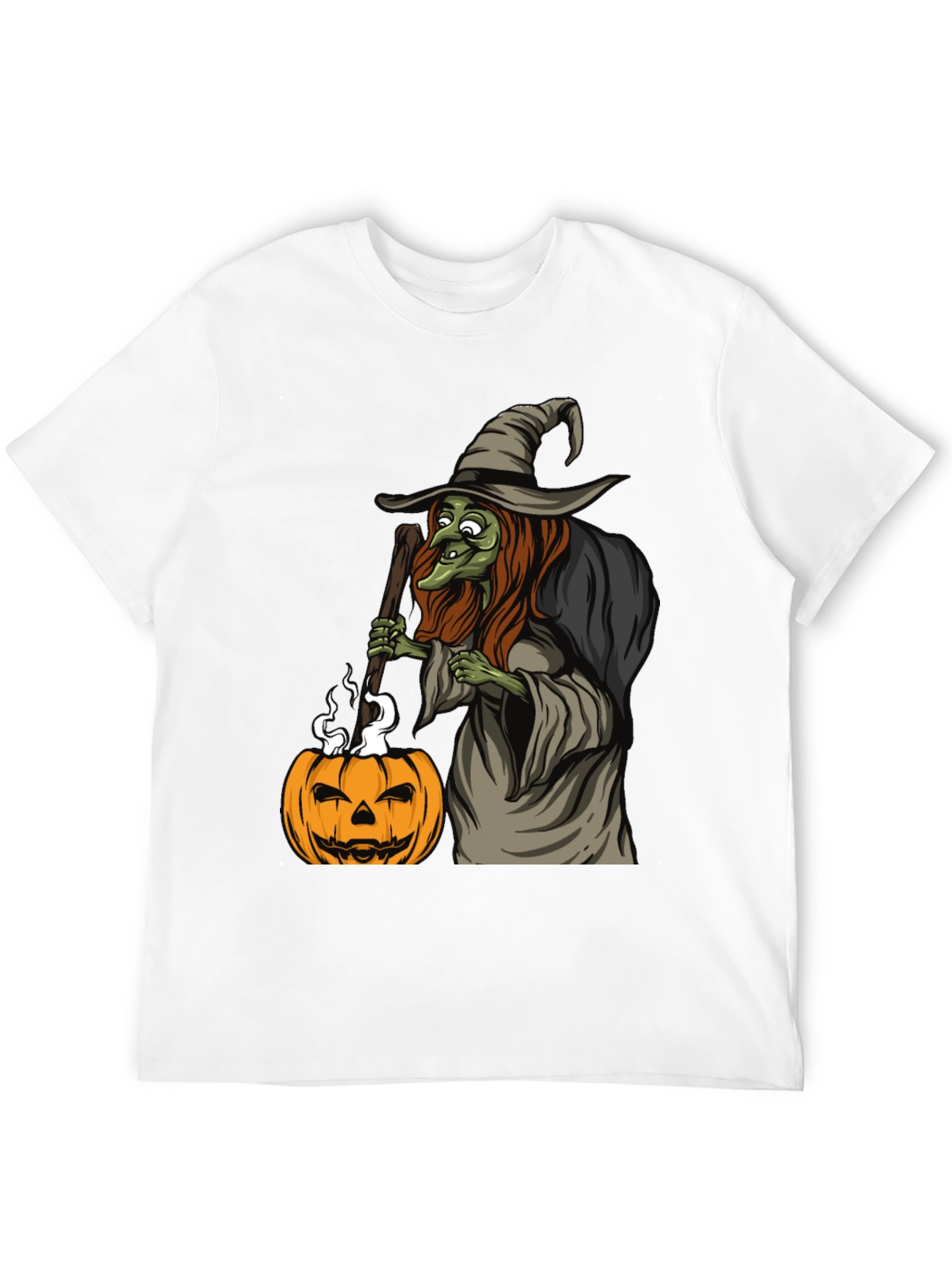 Witch Pumpkin Halloween Graphic Tee
