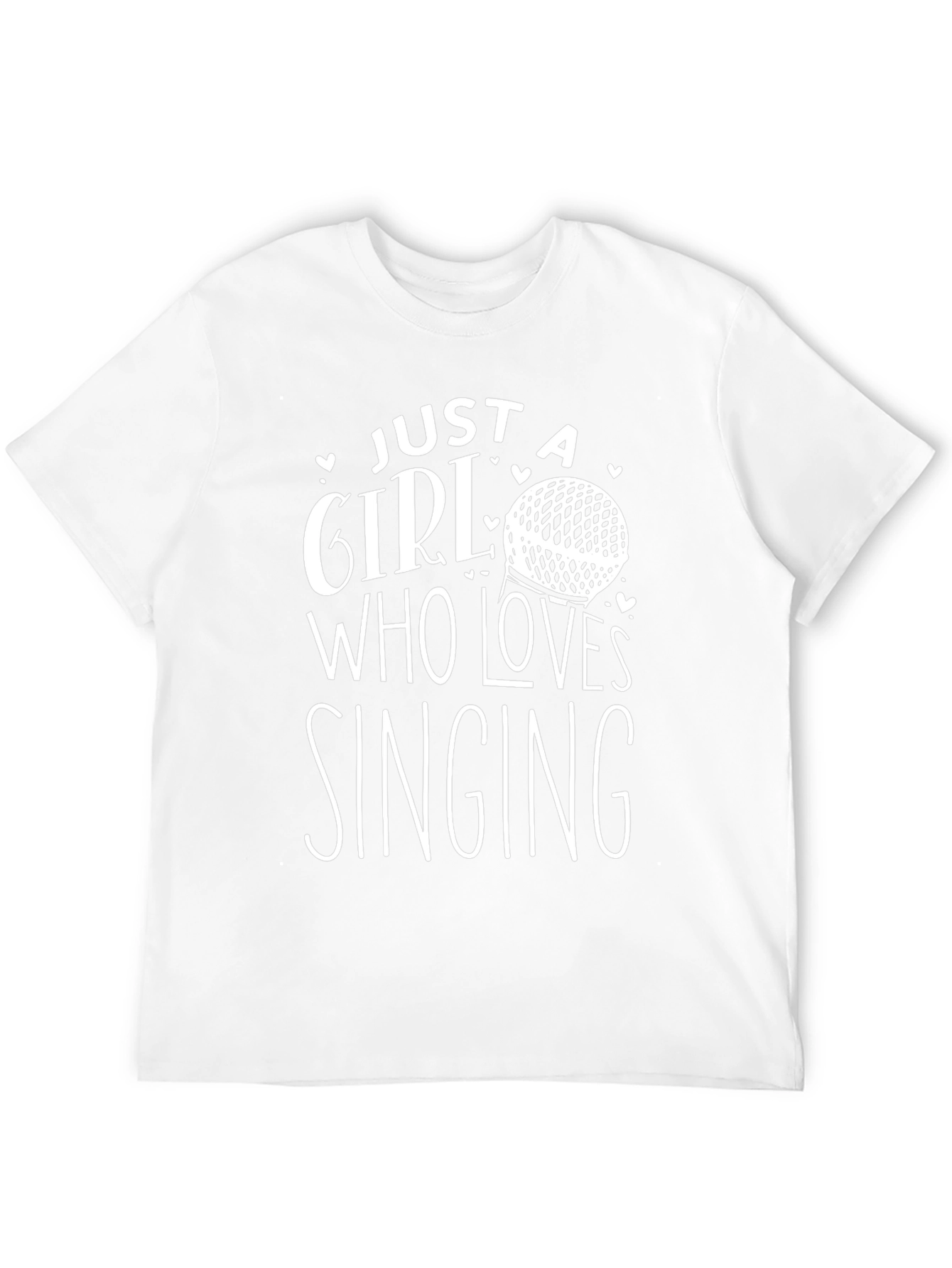Just a Girl Who Loves Singing Black T-Shirt