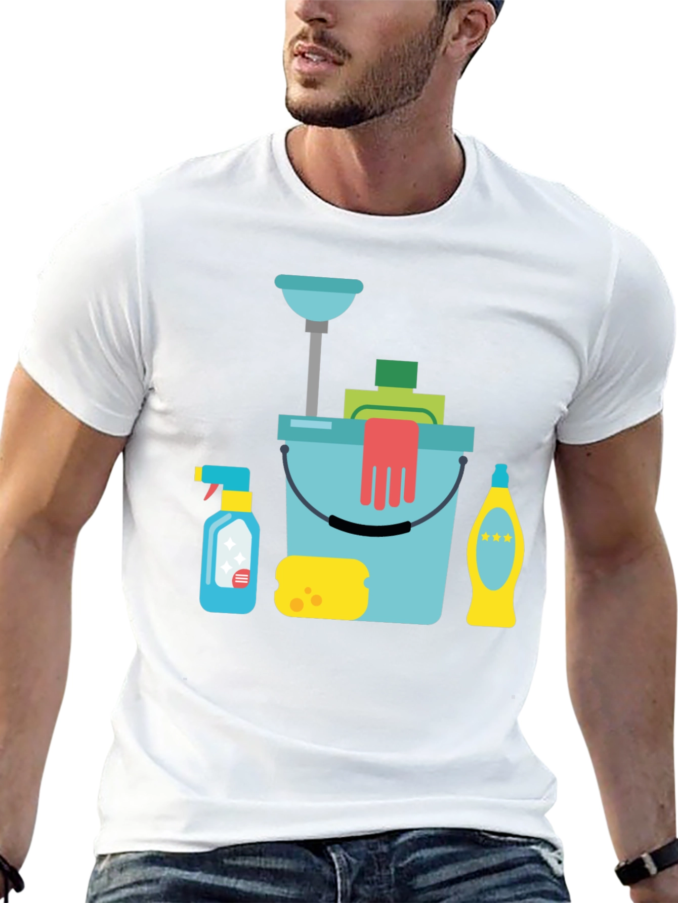 Cleaning Supplies Graphic T-Shirt