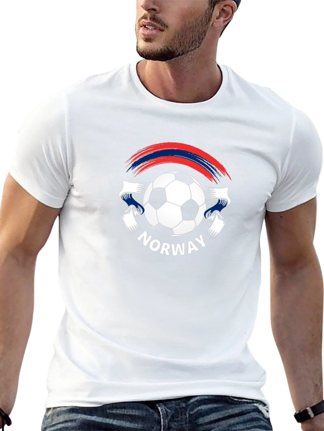 Norway Soccer T-Shirt - Black Football Tee