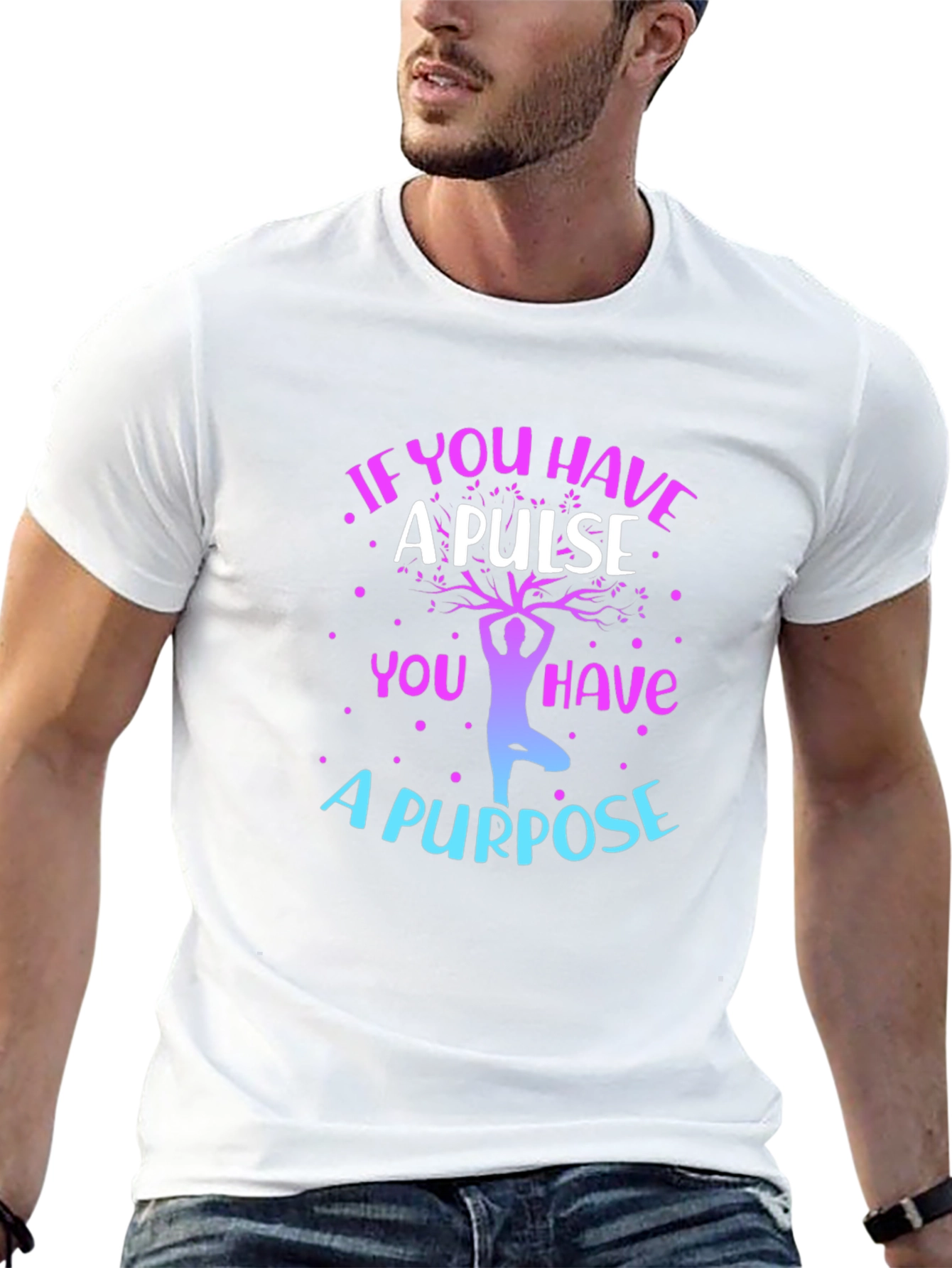 Inspirational Yoga T-Shirt - A Pulse A Purpose
