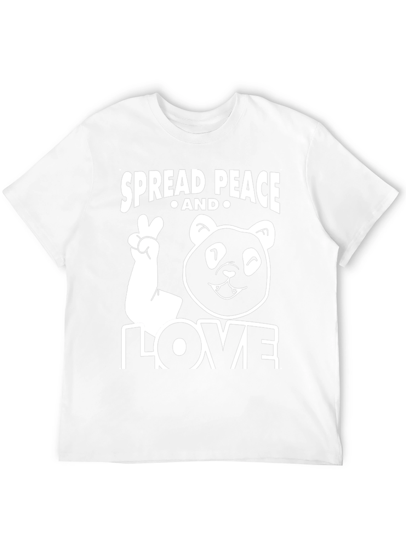 Spread Peace and Love Panda T-Shirt