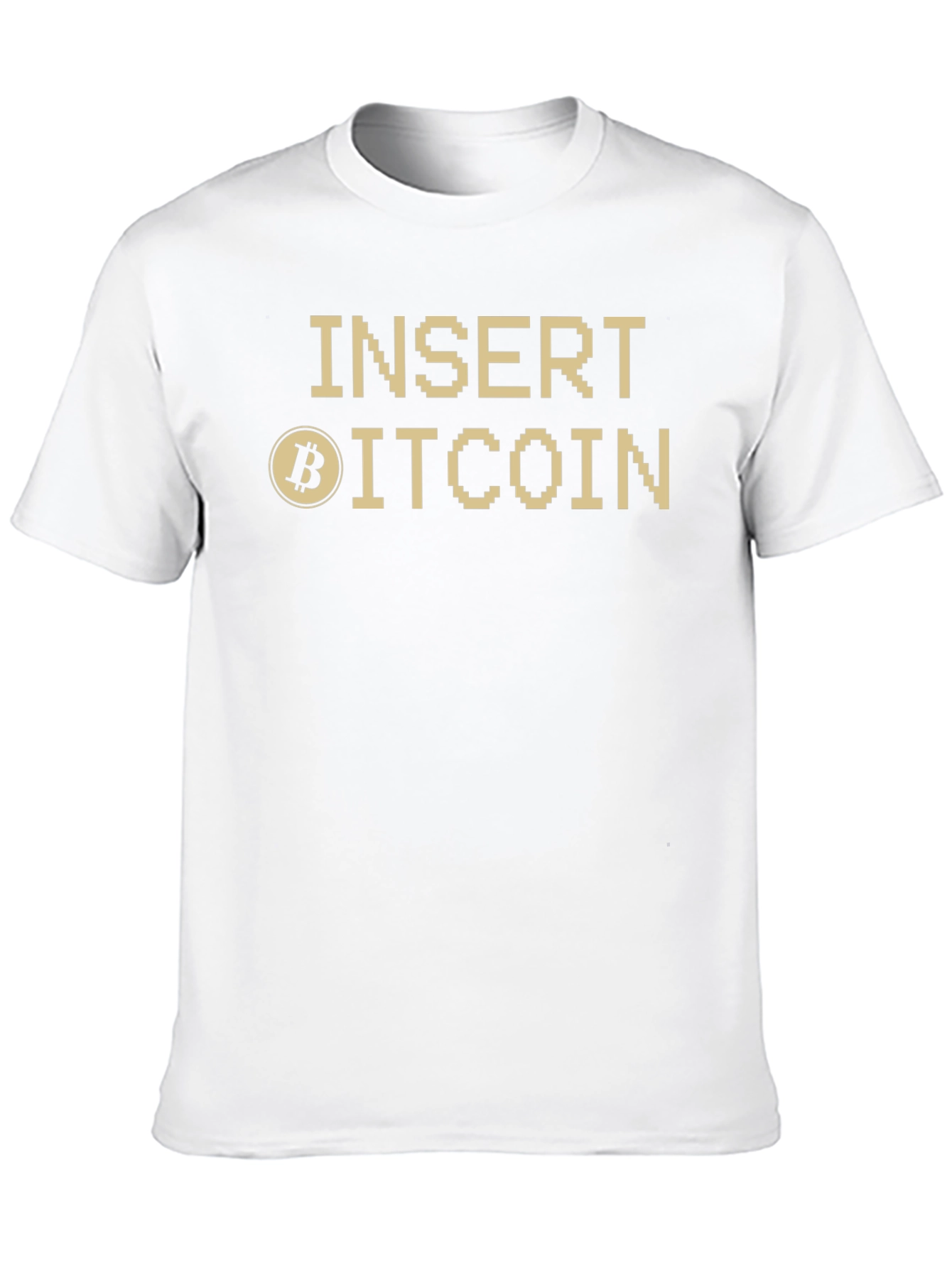 Insert Bitcoin T-Shirt - Cryptocurrency Style