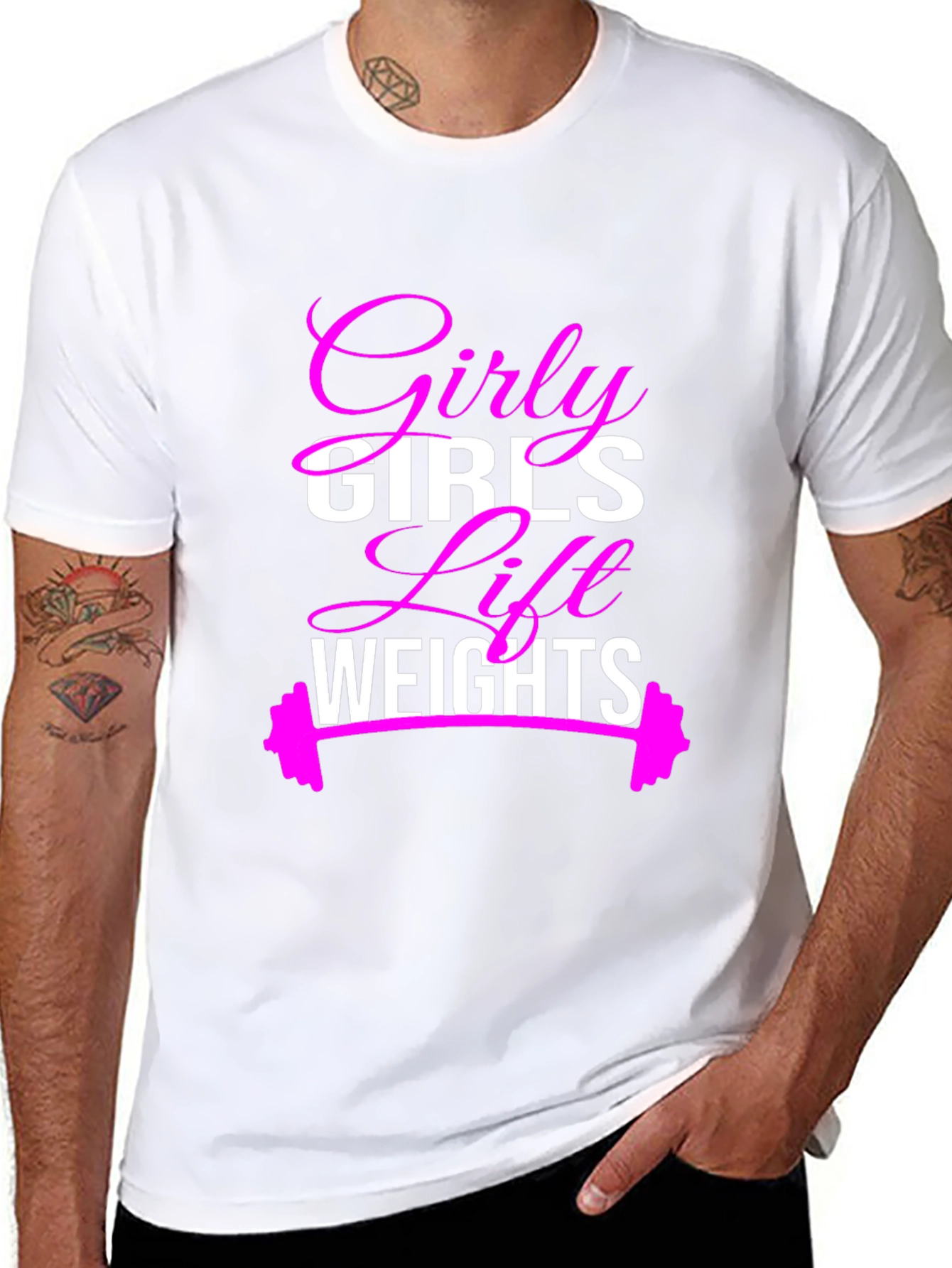 Girly Girls Lift Weights T-Shirt - Fitness Apparel