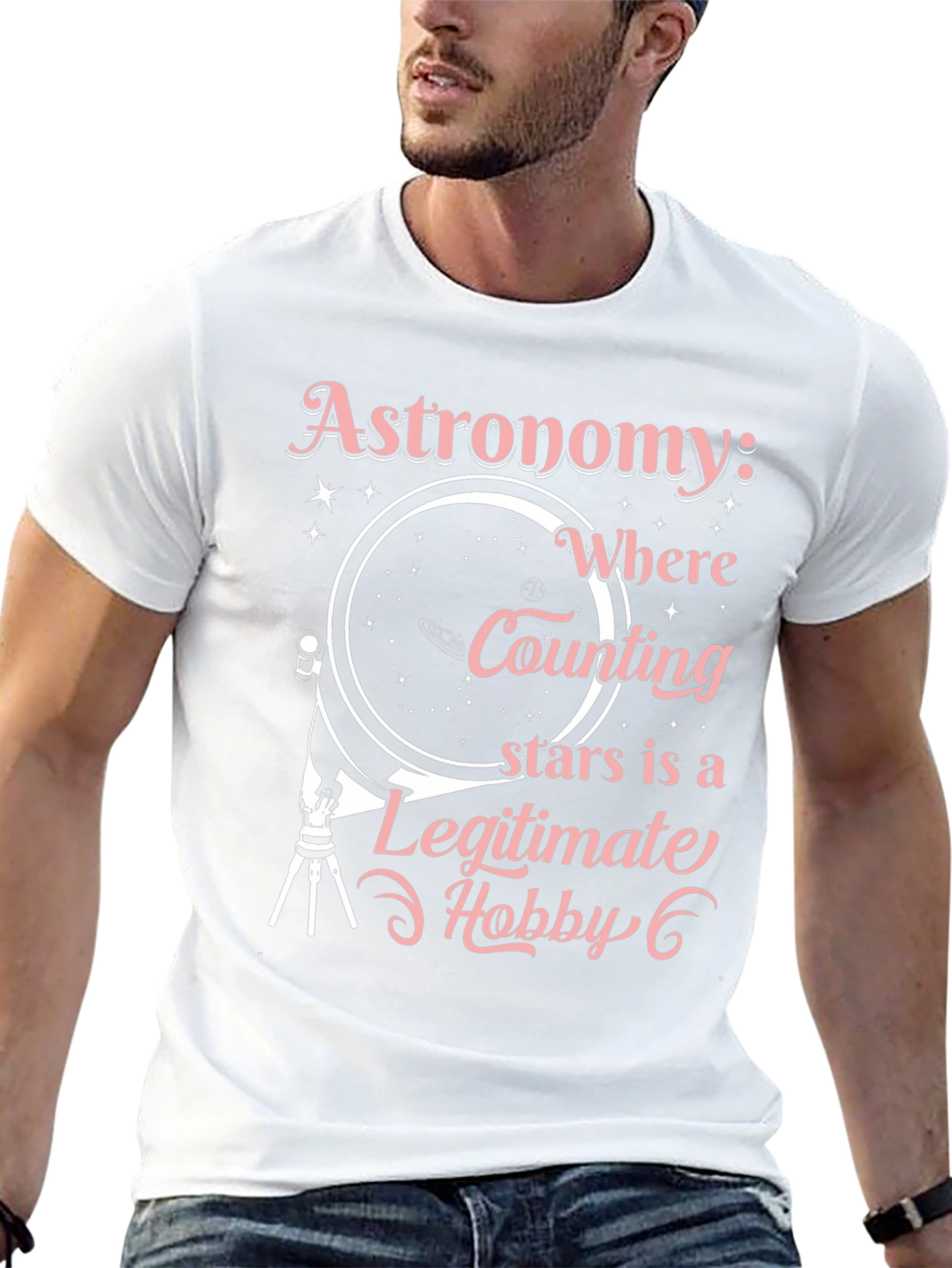 Astronomy Hobby Black T-Shirt