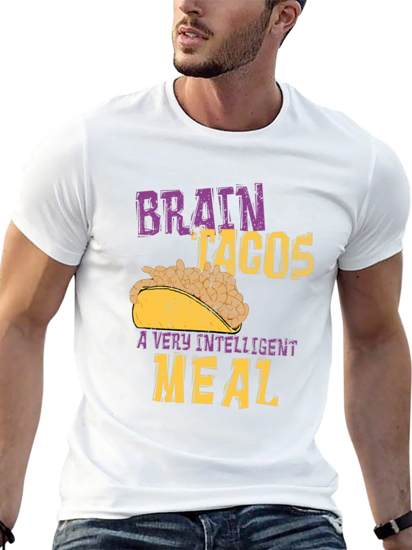 Brain Tacos T-Shirt - Intelligent Meal