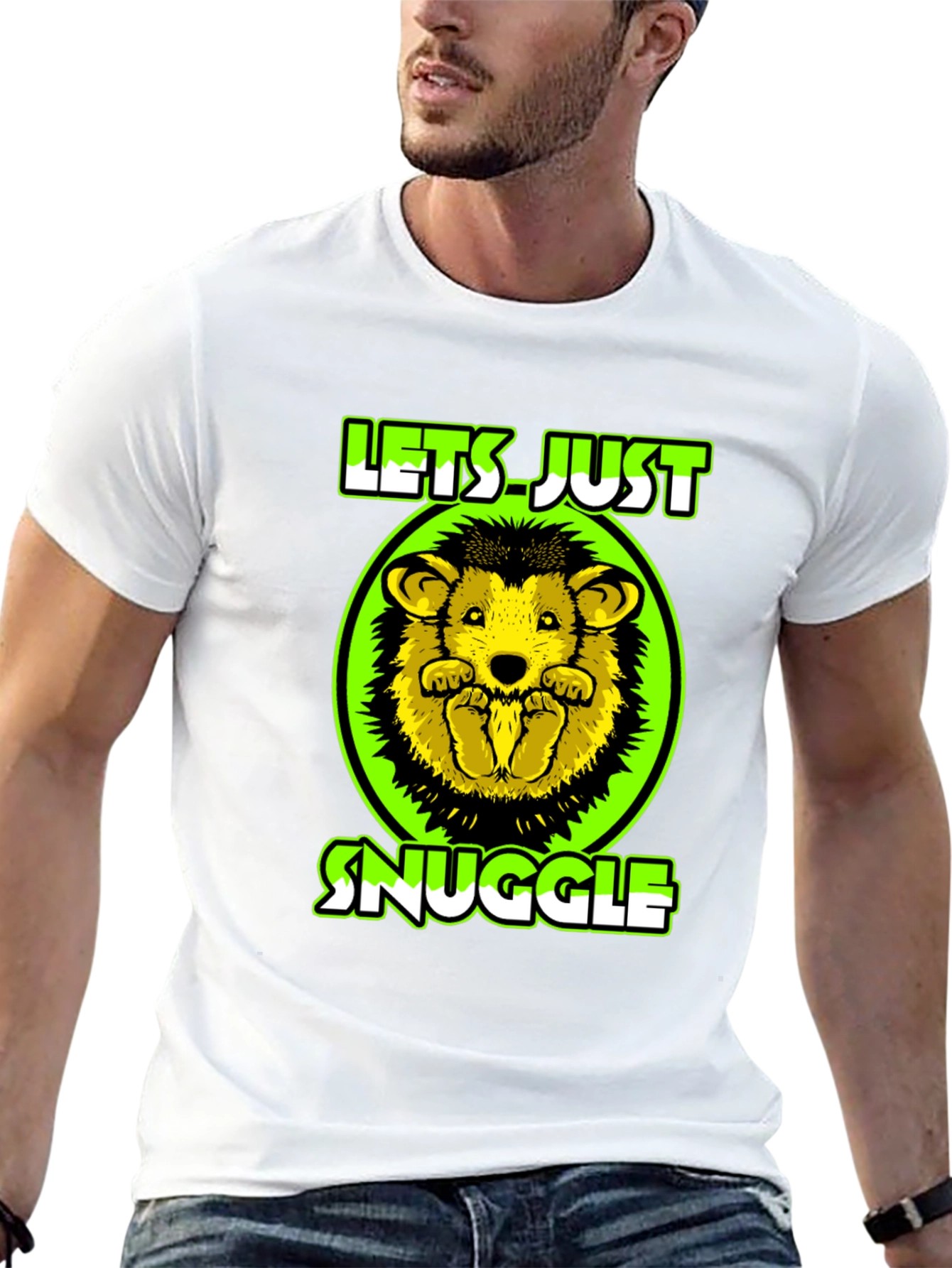 Lets Just Snuggle T-Shirt Cute Hedgehog