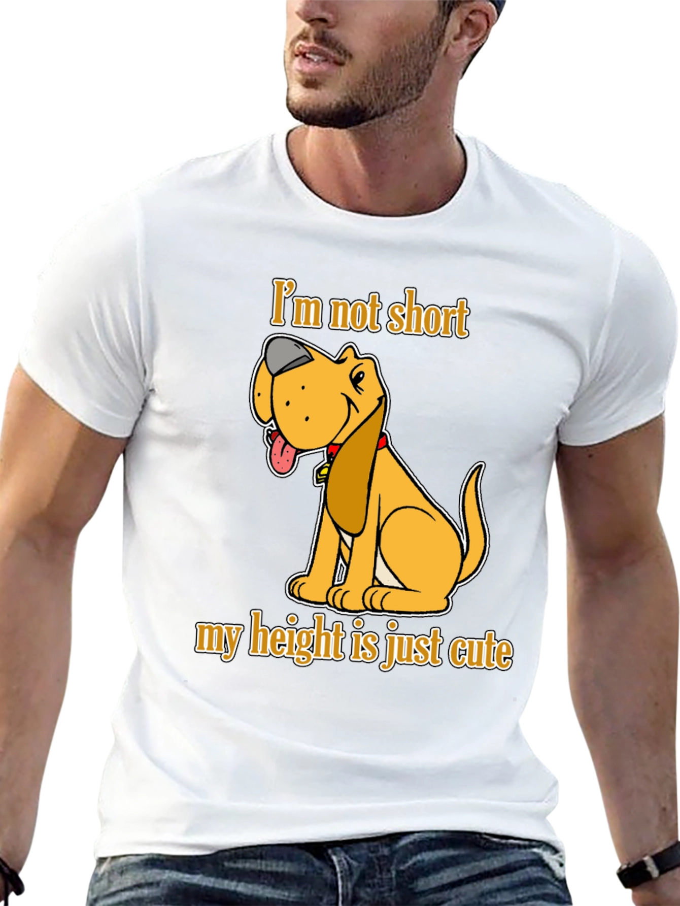 Cute Dog Short Height T-Shirt