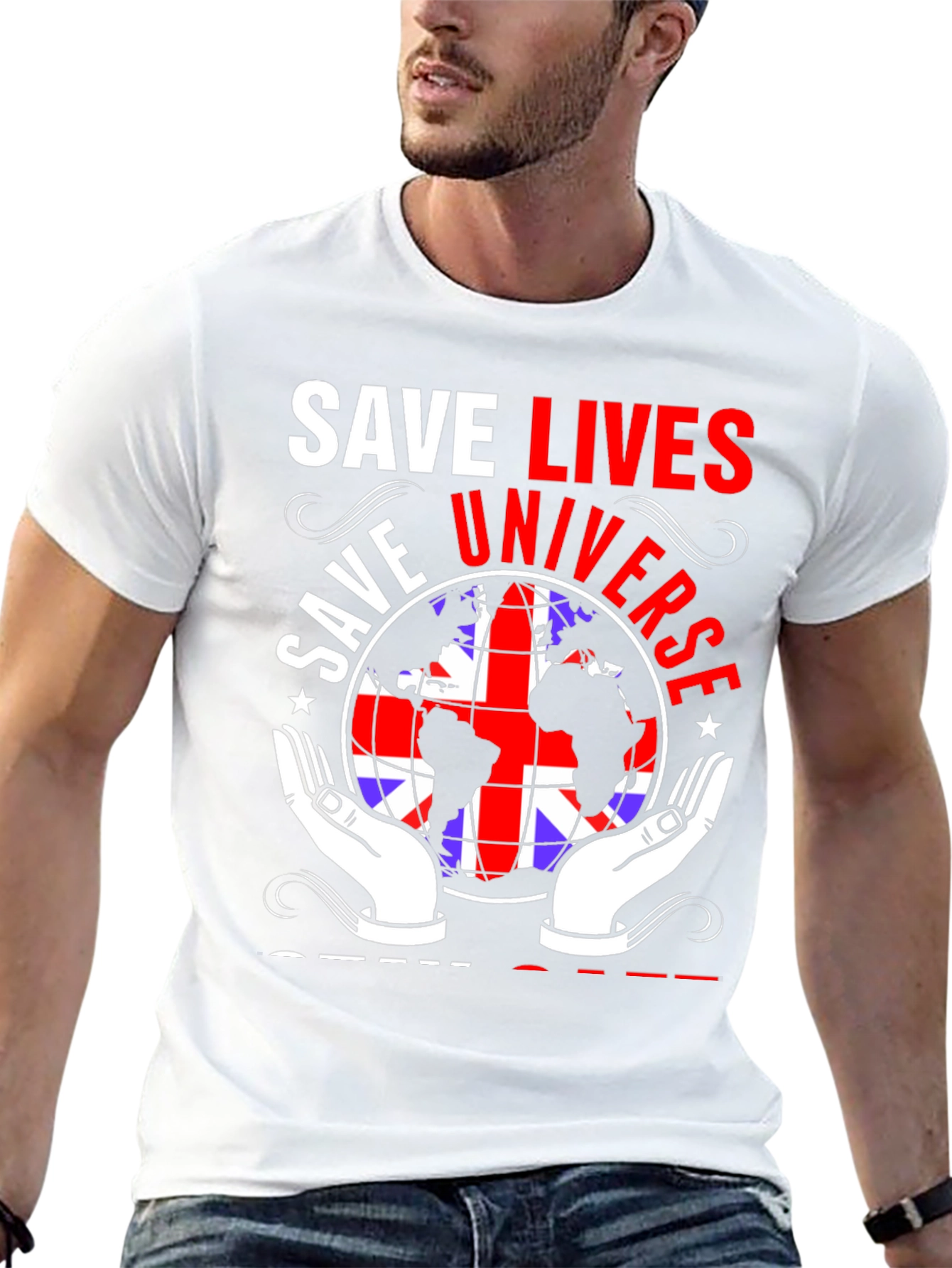 Save Lives Universe Graphic T-Shirt