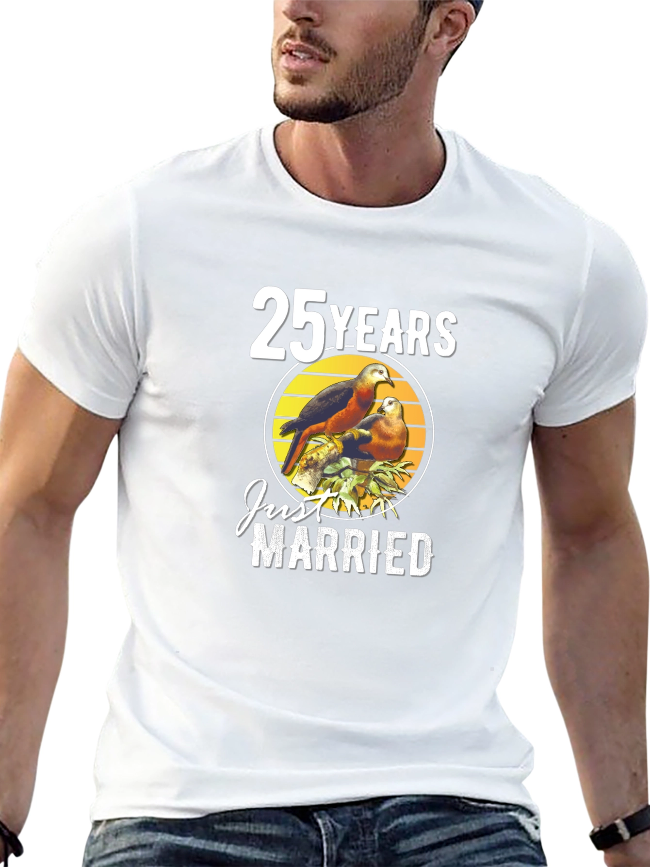 25 Years Just Married Anniversary T-Shirt