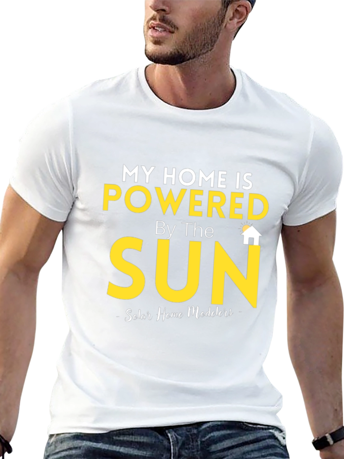 Powered by the Sun Graphic Tee - Eco-Friendly Fashion