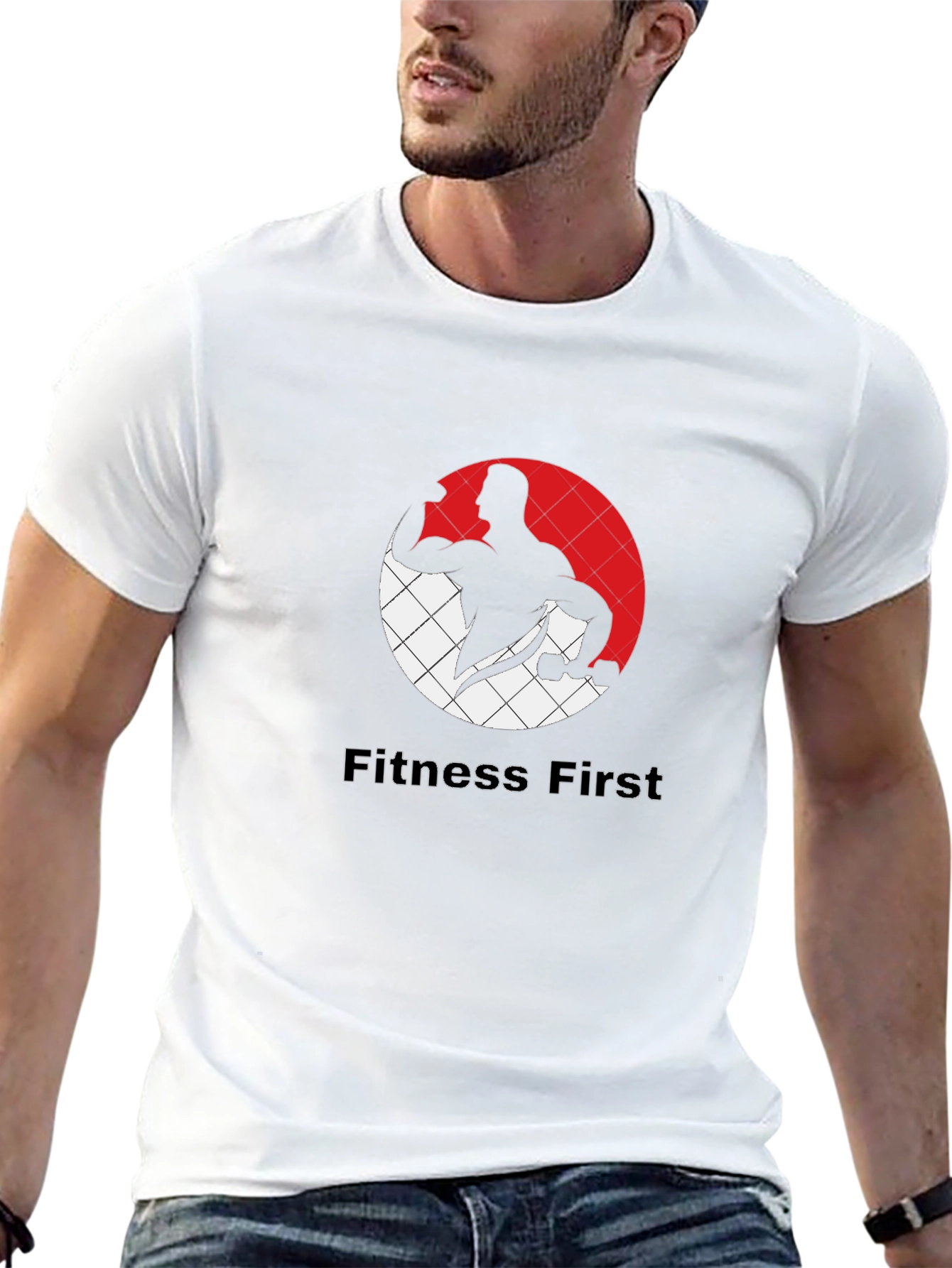 Fitness First Black Graphic Tee