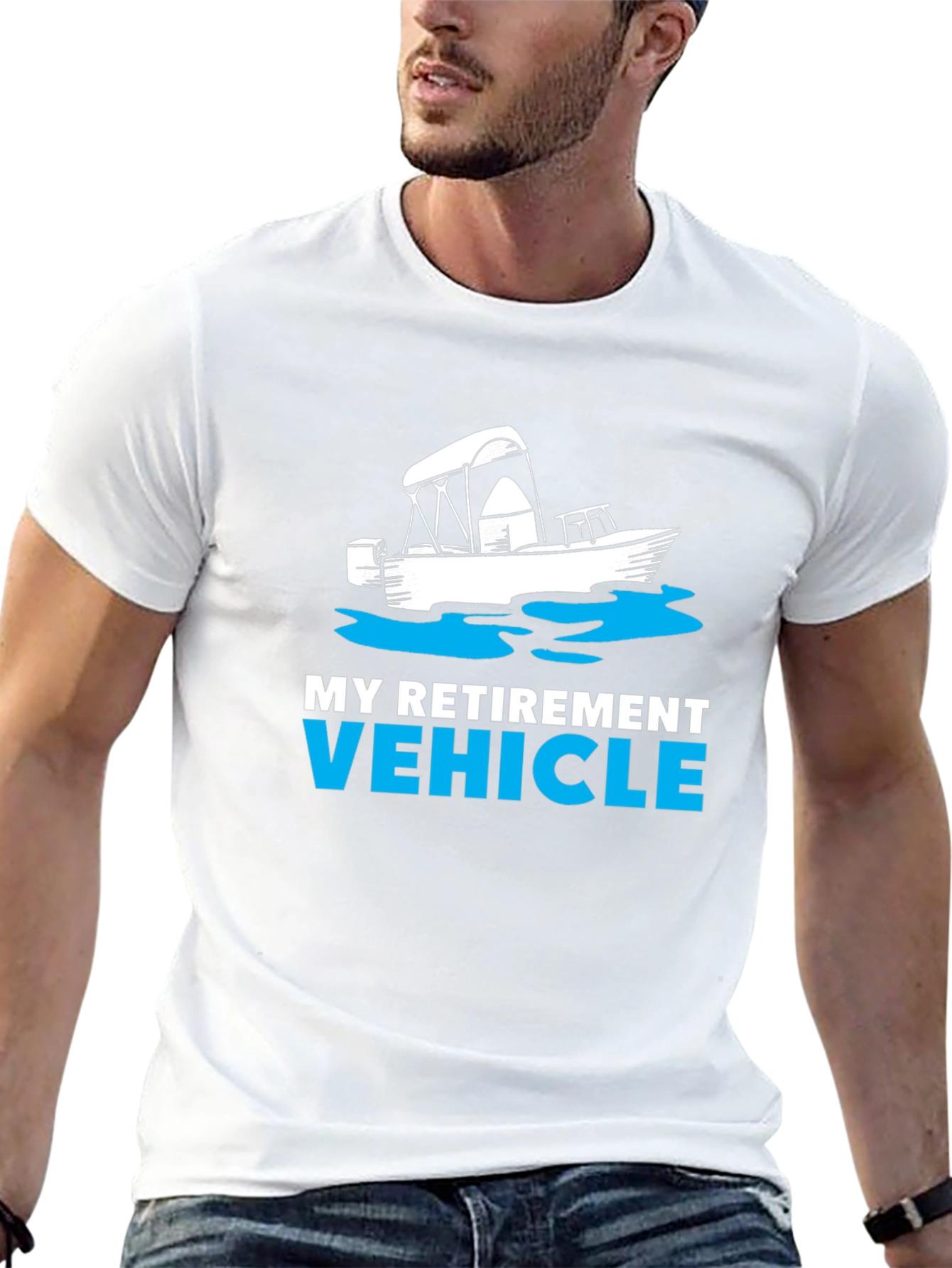 My Retirement Vehicle Boat T-Shirt - Black