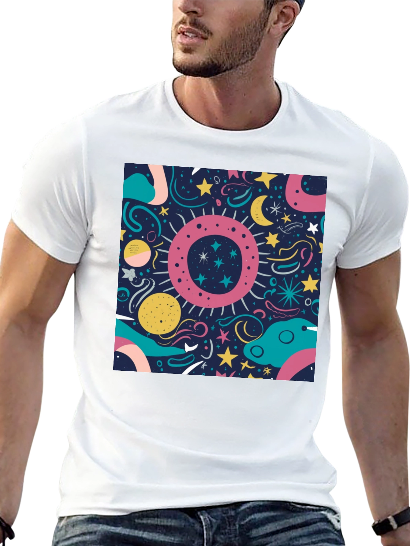 Cosmic Dreams T-Shirt - Unique Space Design