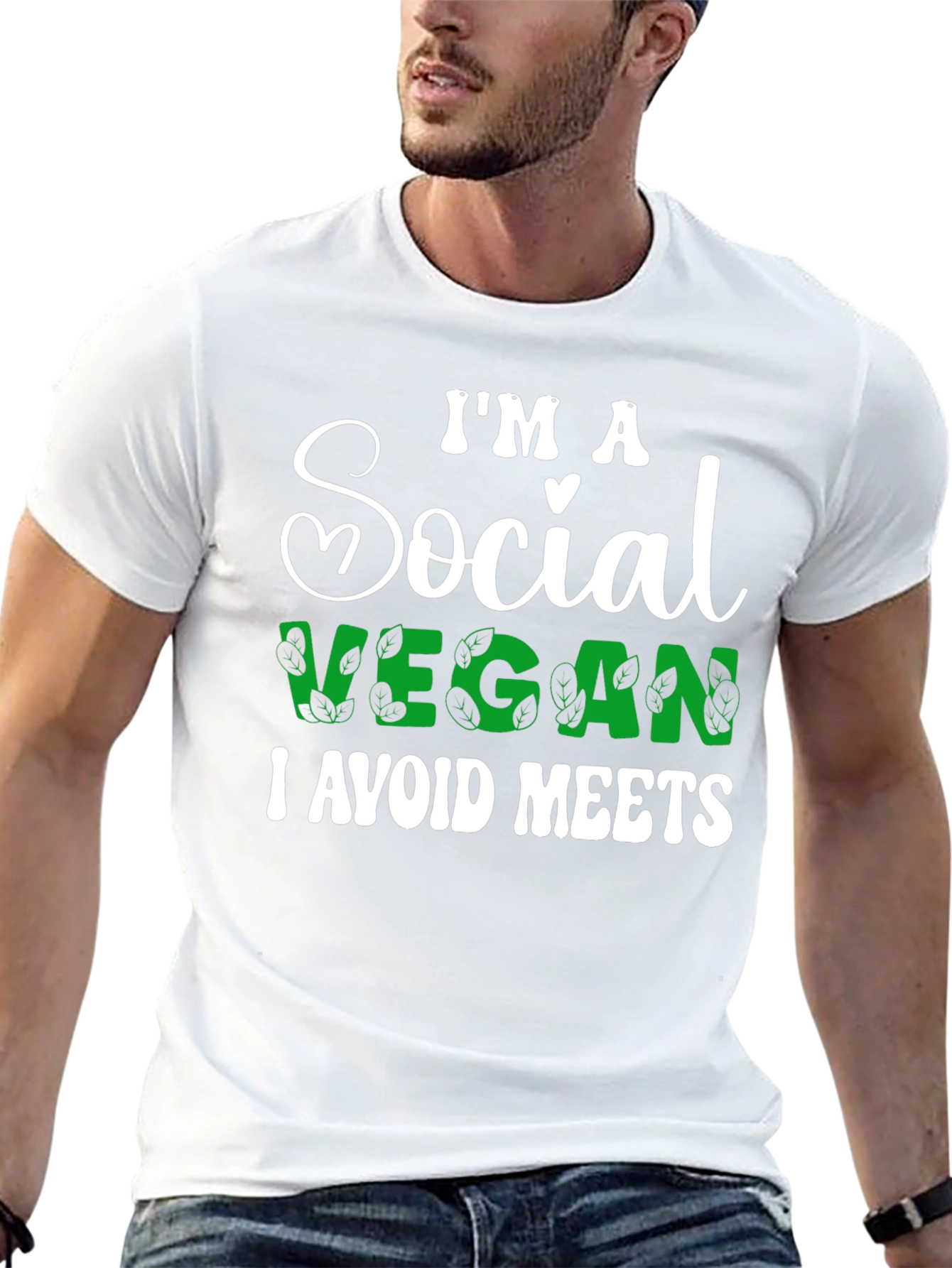Social Vegan T-Shirt - I Avoid Meets Funny Tee