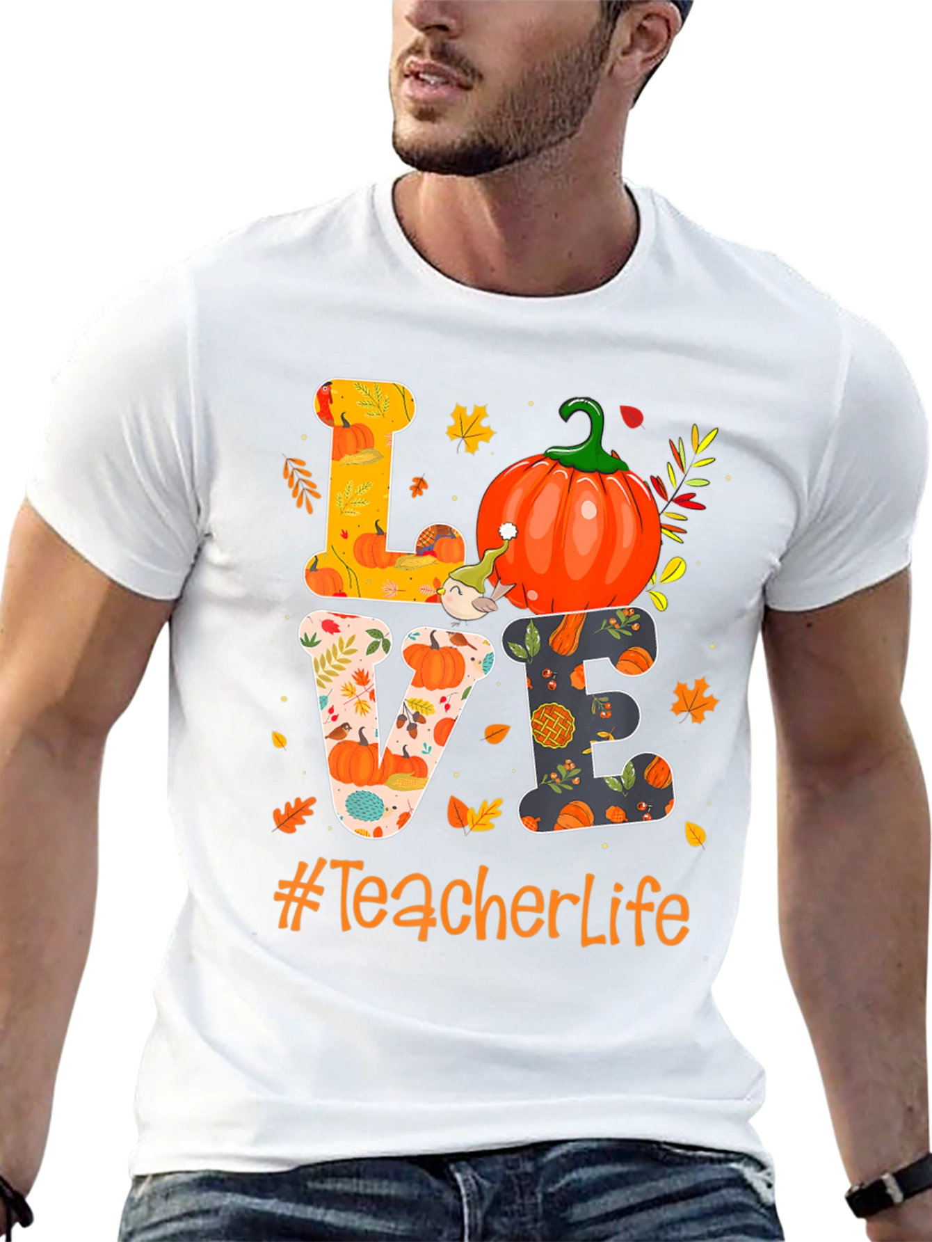 Teacher Life Fall Pumpkin Love T-Shirt