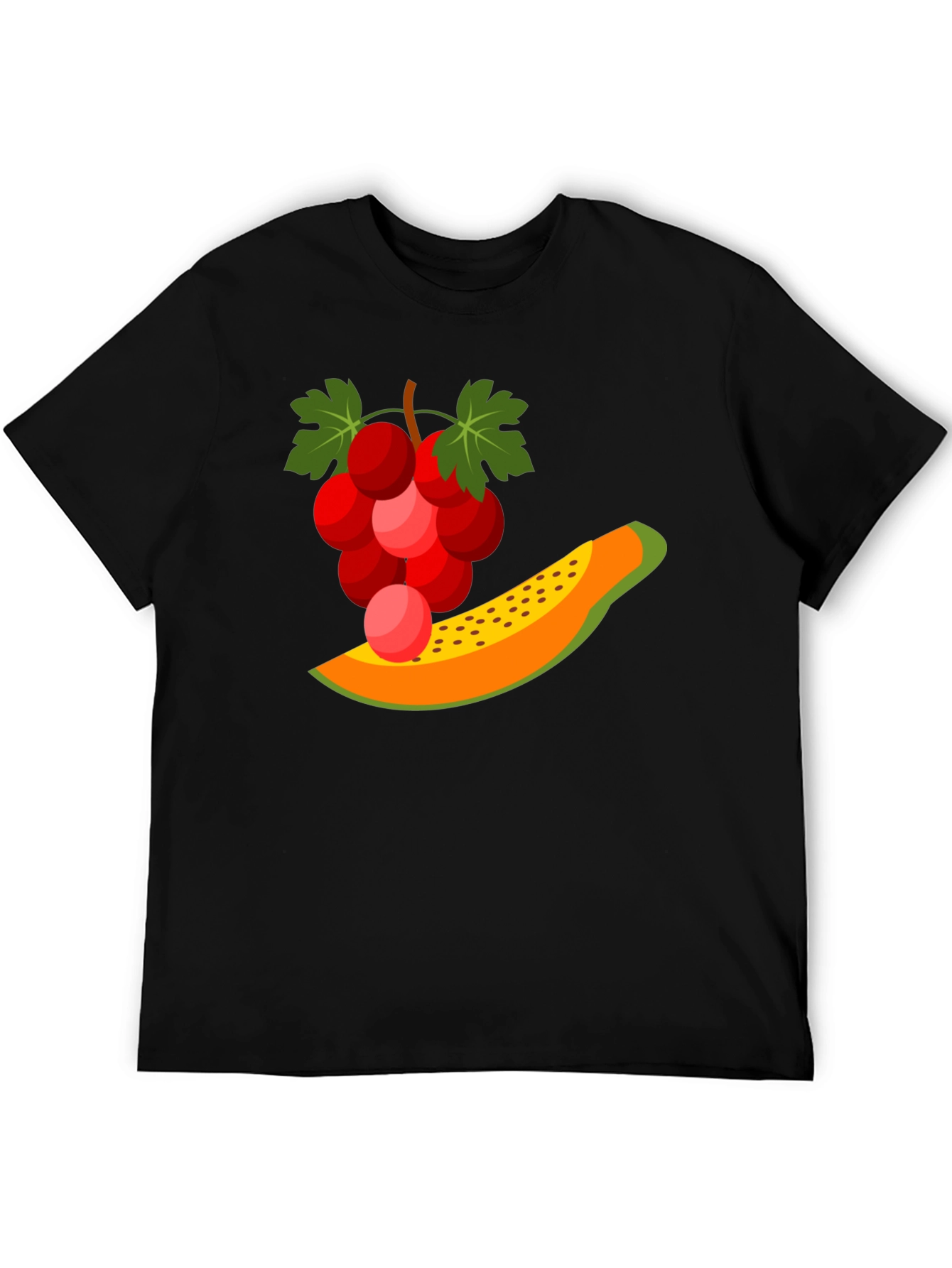 Fruit Graphic Black T-Shirt