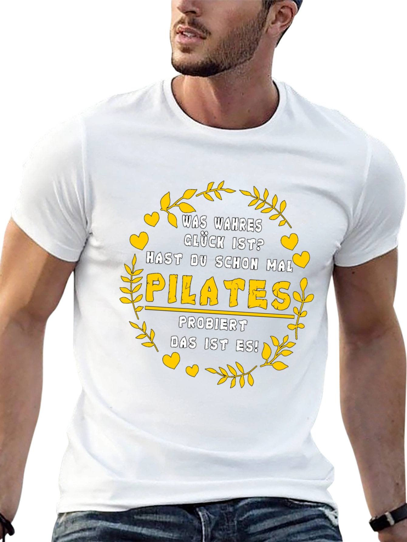 Pilates Lover Black T-Shirt - True Happiness Design