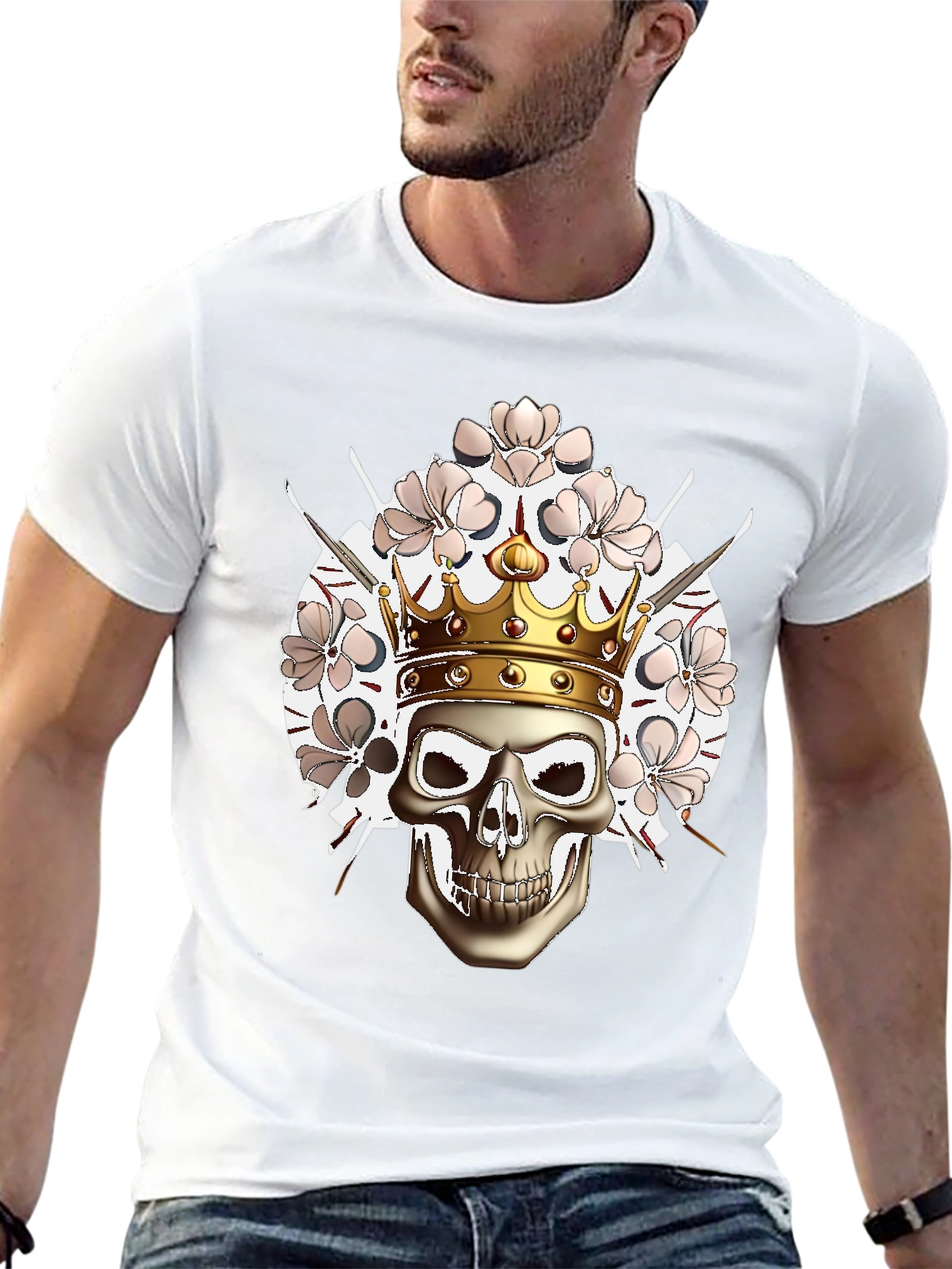 Skull King Graphic Tee - Edgy Streetwear