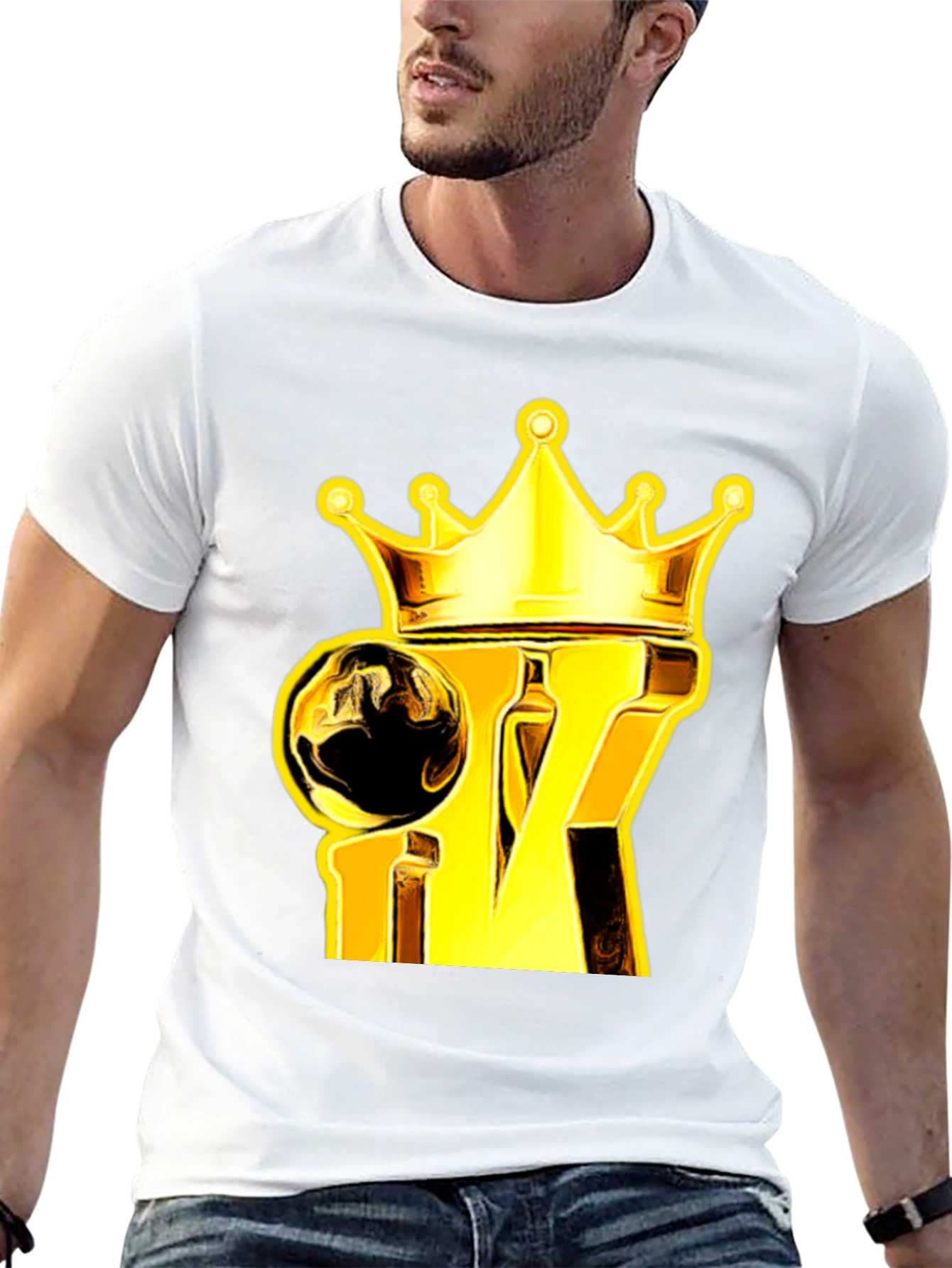King Crown Graphic Tee - Gold & Black