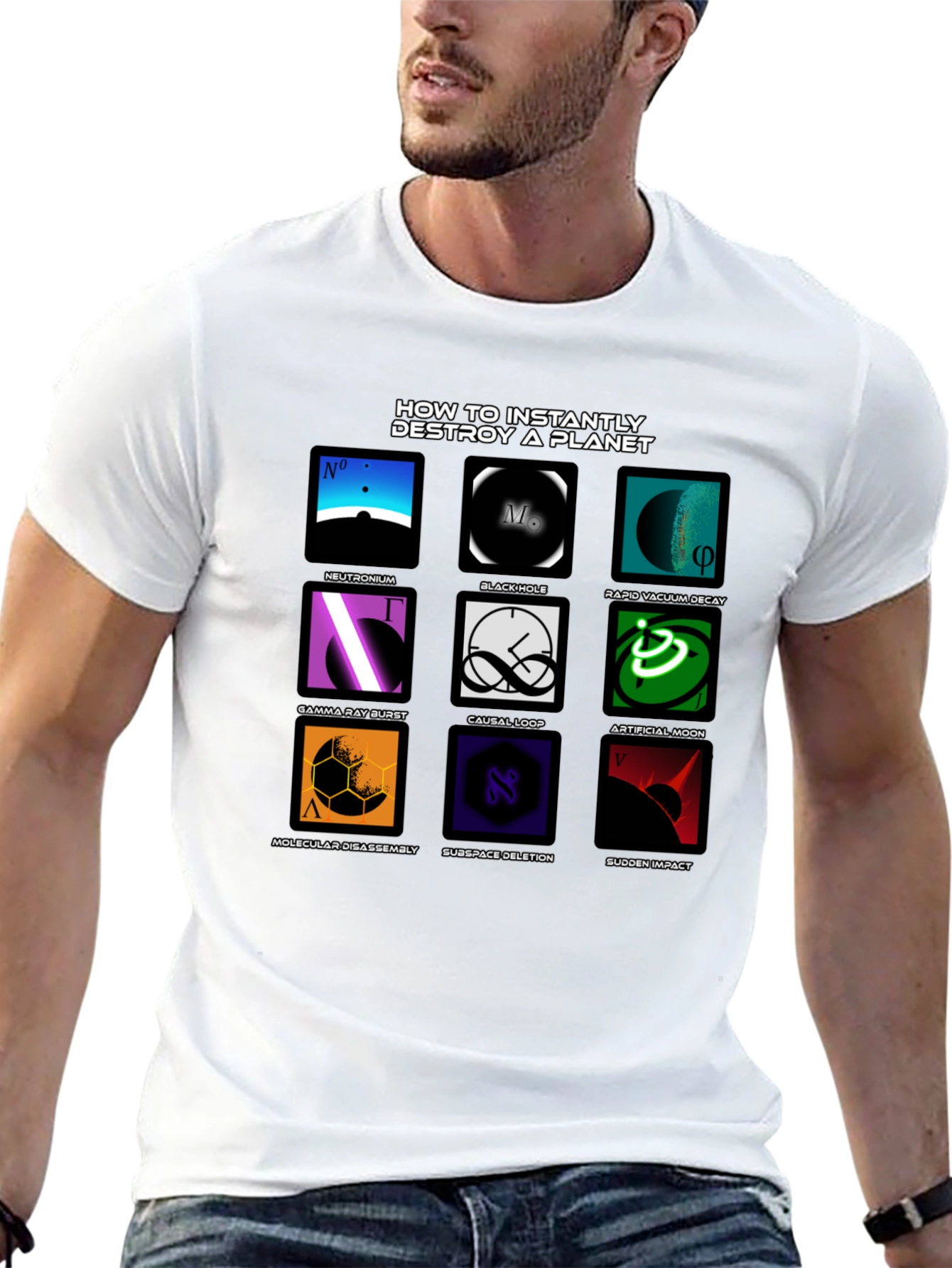 Planet Destroyer T-Shirt - Sci-Fi Design