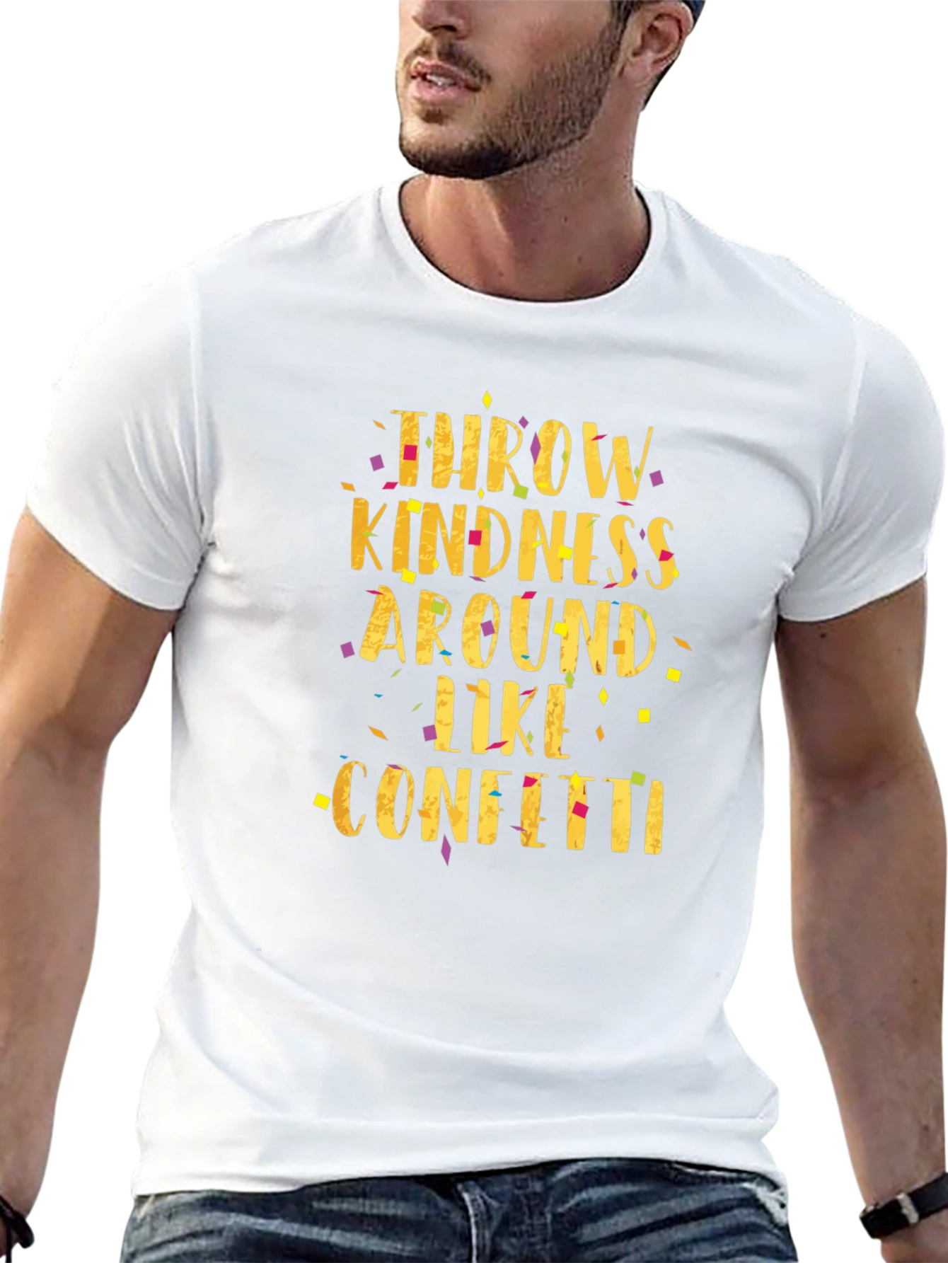 Throw Kindness Like Confetti Black T-Shirt