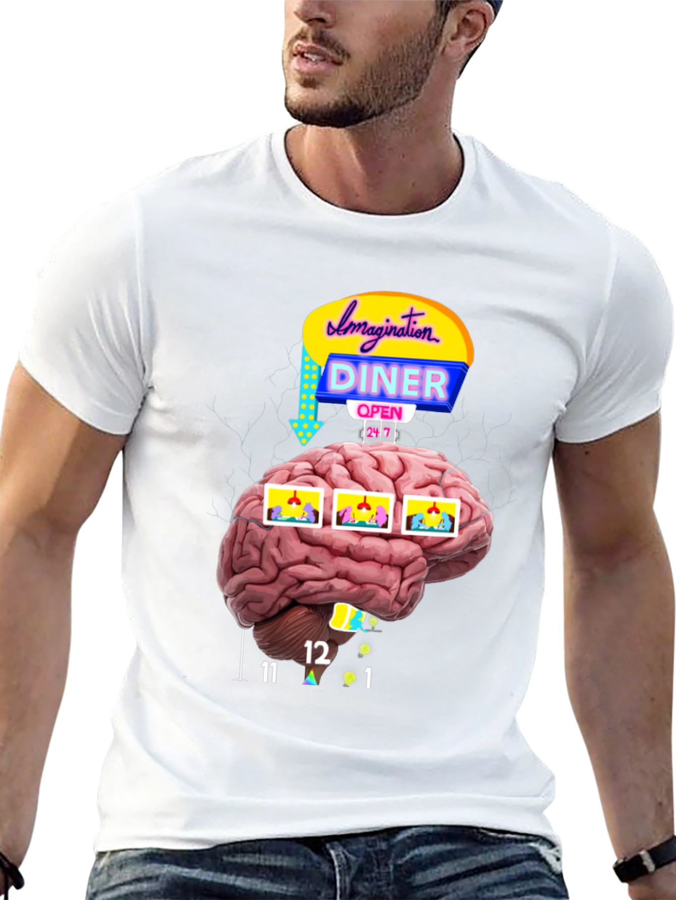 Imagination Diner Brain T-Shirt