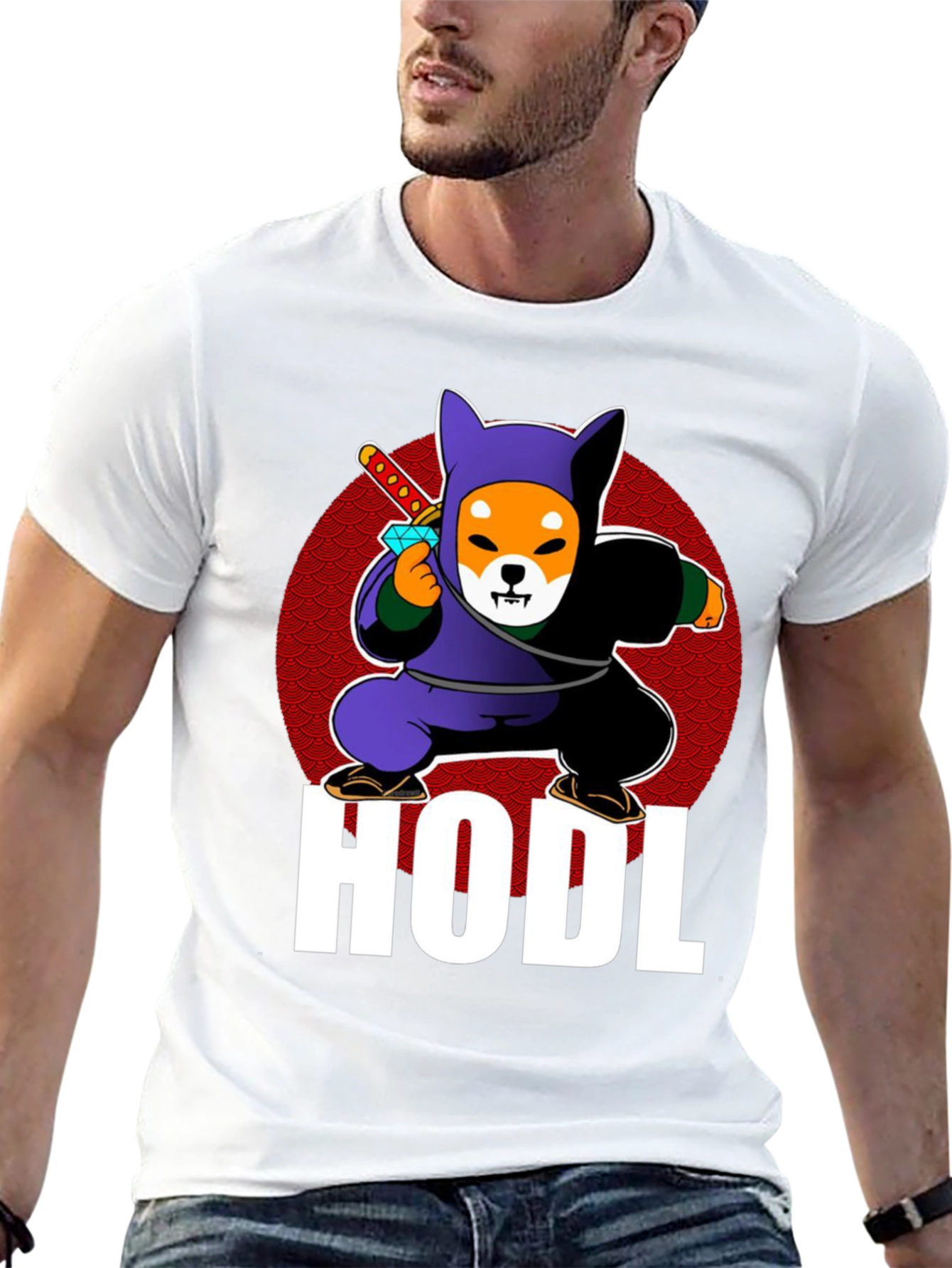 HODL Shiba Inu Ninja T-Shirt Crypto