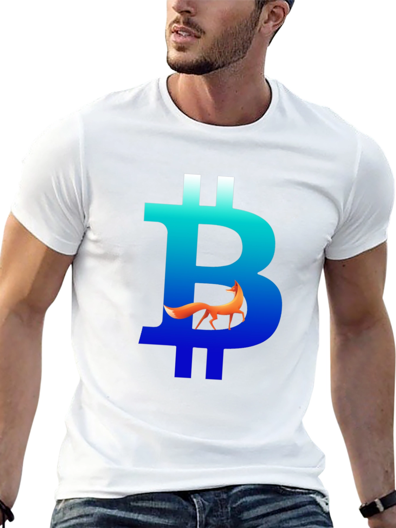 Bitcoin Fox Graphic Tee - Crypto Style