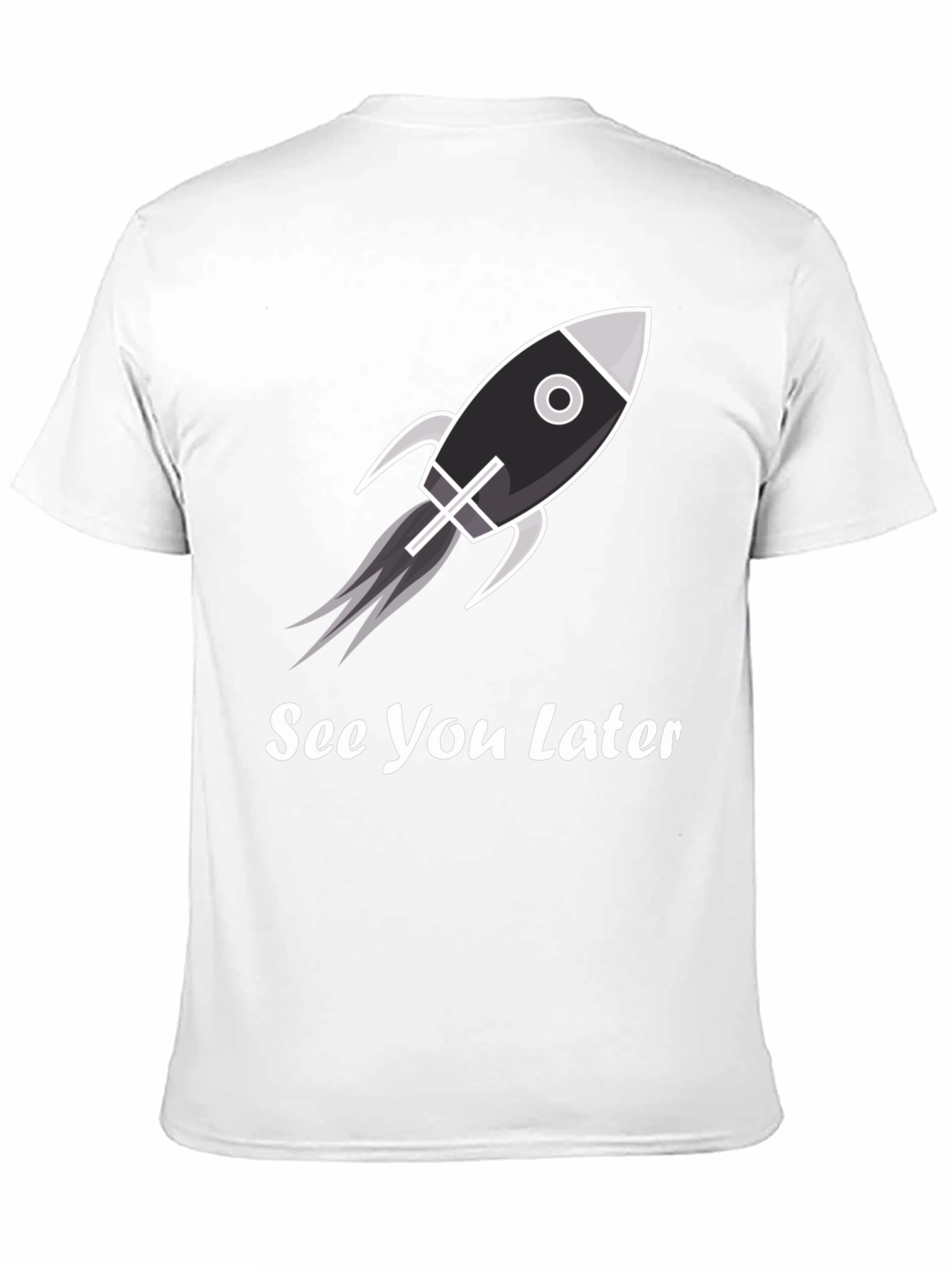 Rocket See You Later Black T-Shirt