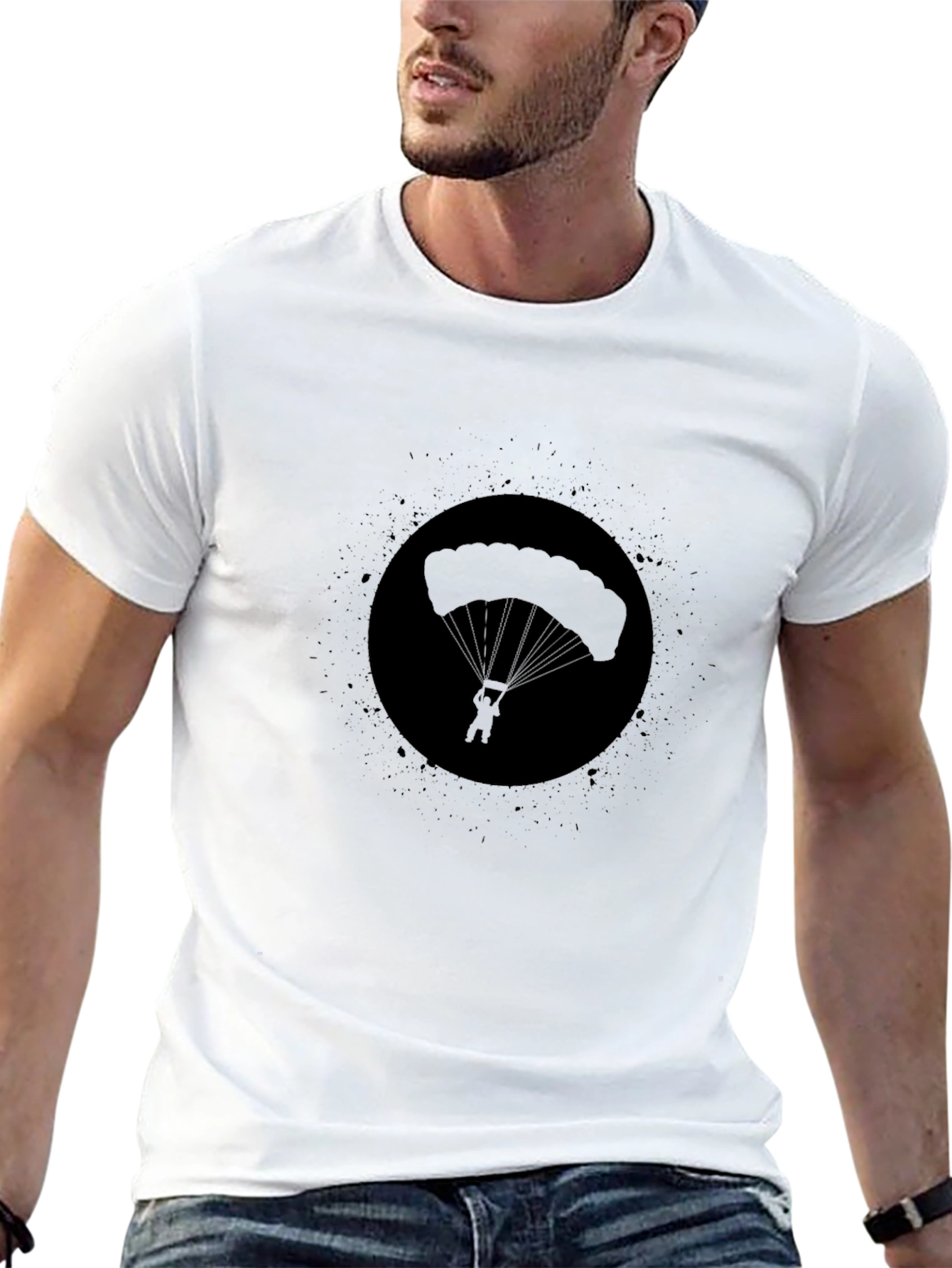 Black Parachute Graphic Tee