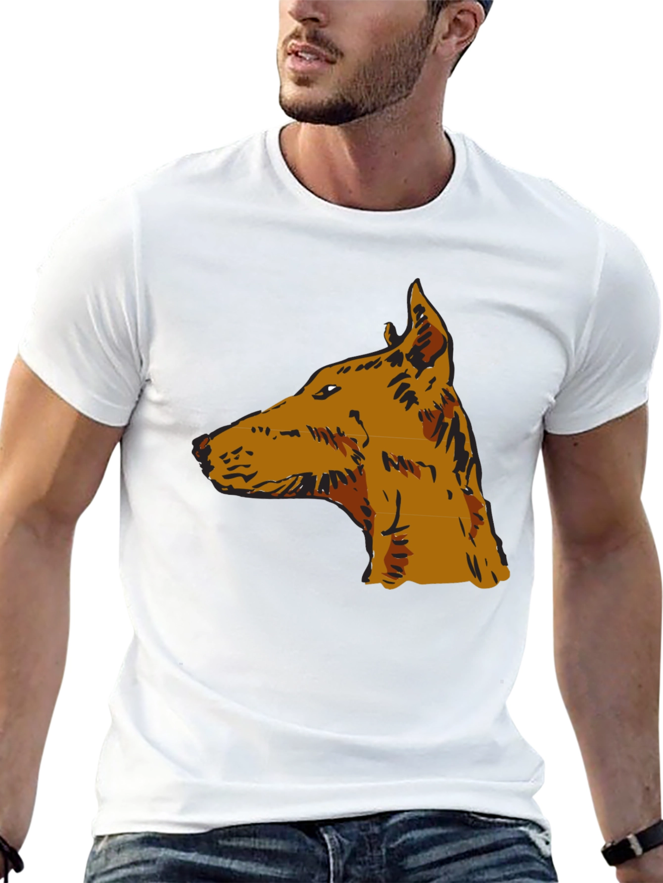 Dog Breed Graphic Tee - Stylish Mens Black T-Shirt