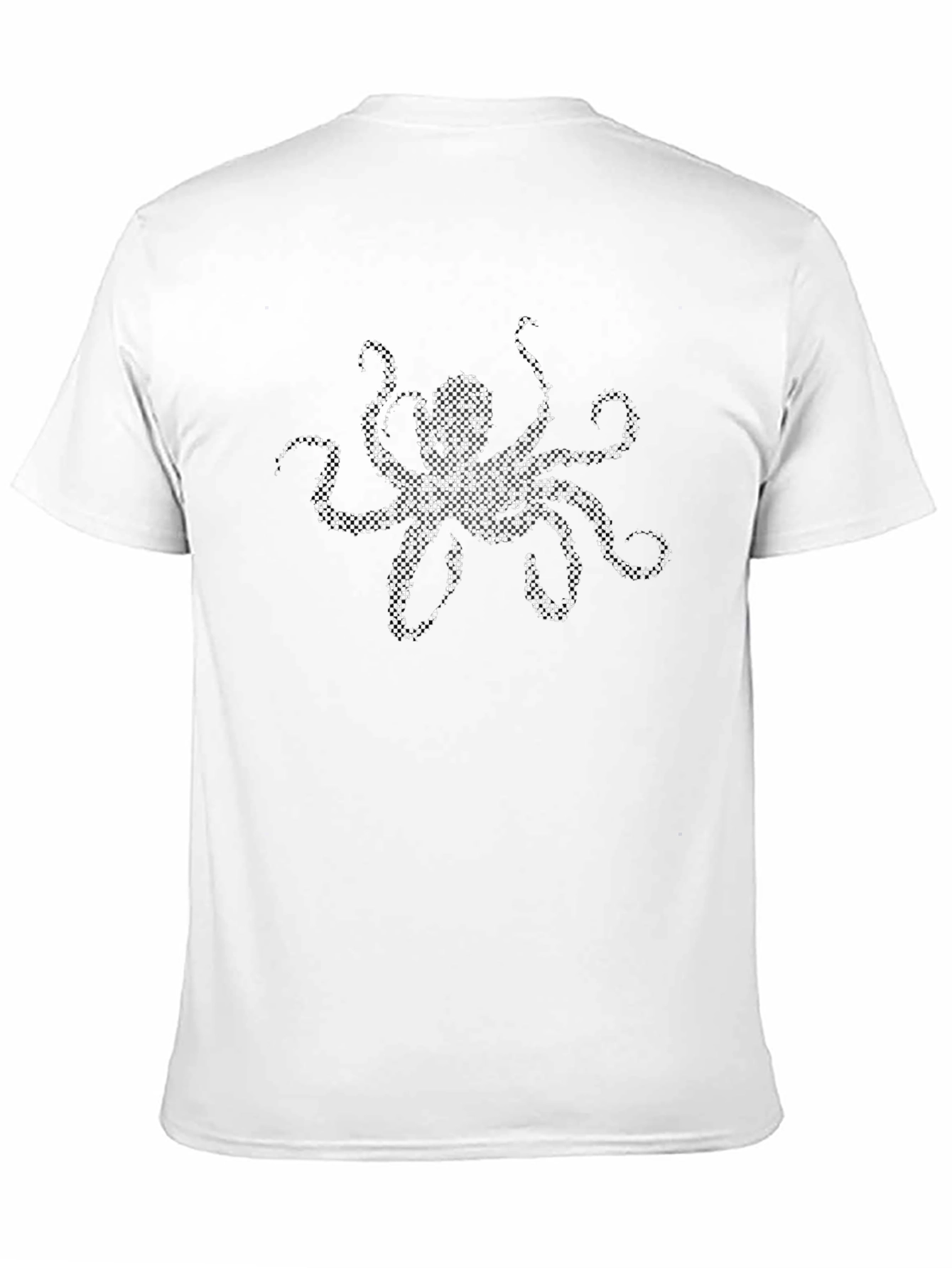 Octopus Graphic Print Mens Black T-Shirt
