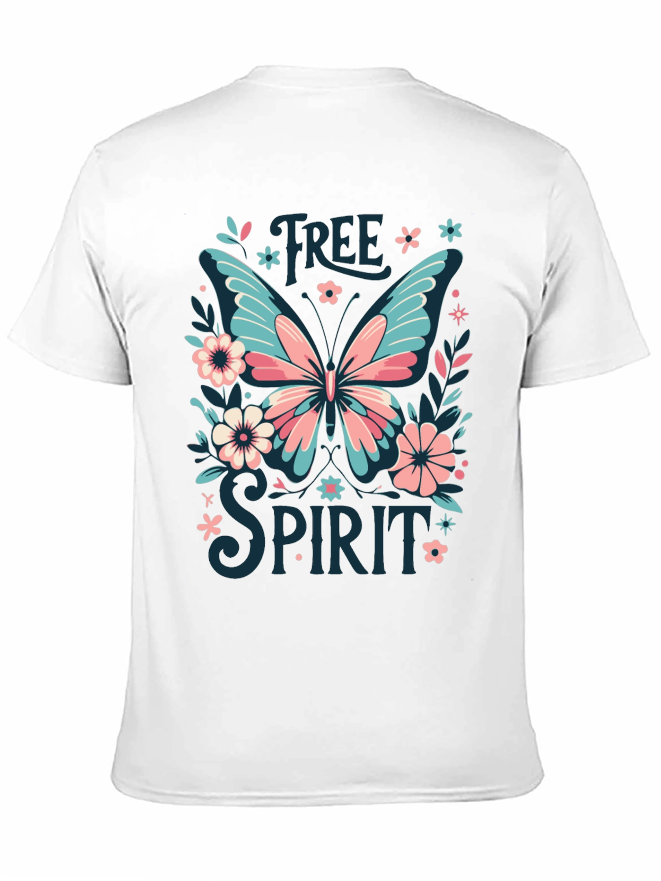 Free Spirit Butterfly Graphic Tee - Black