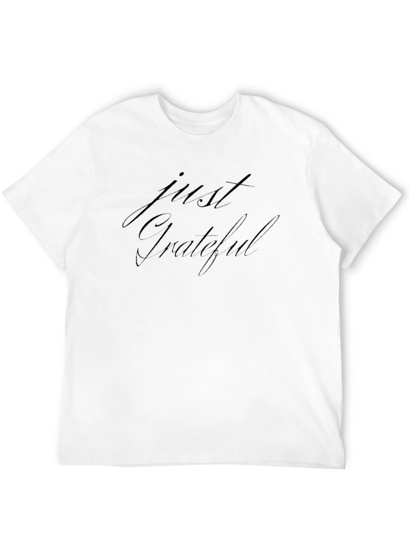 Just Grateful Graphic Tee - Black