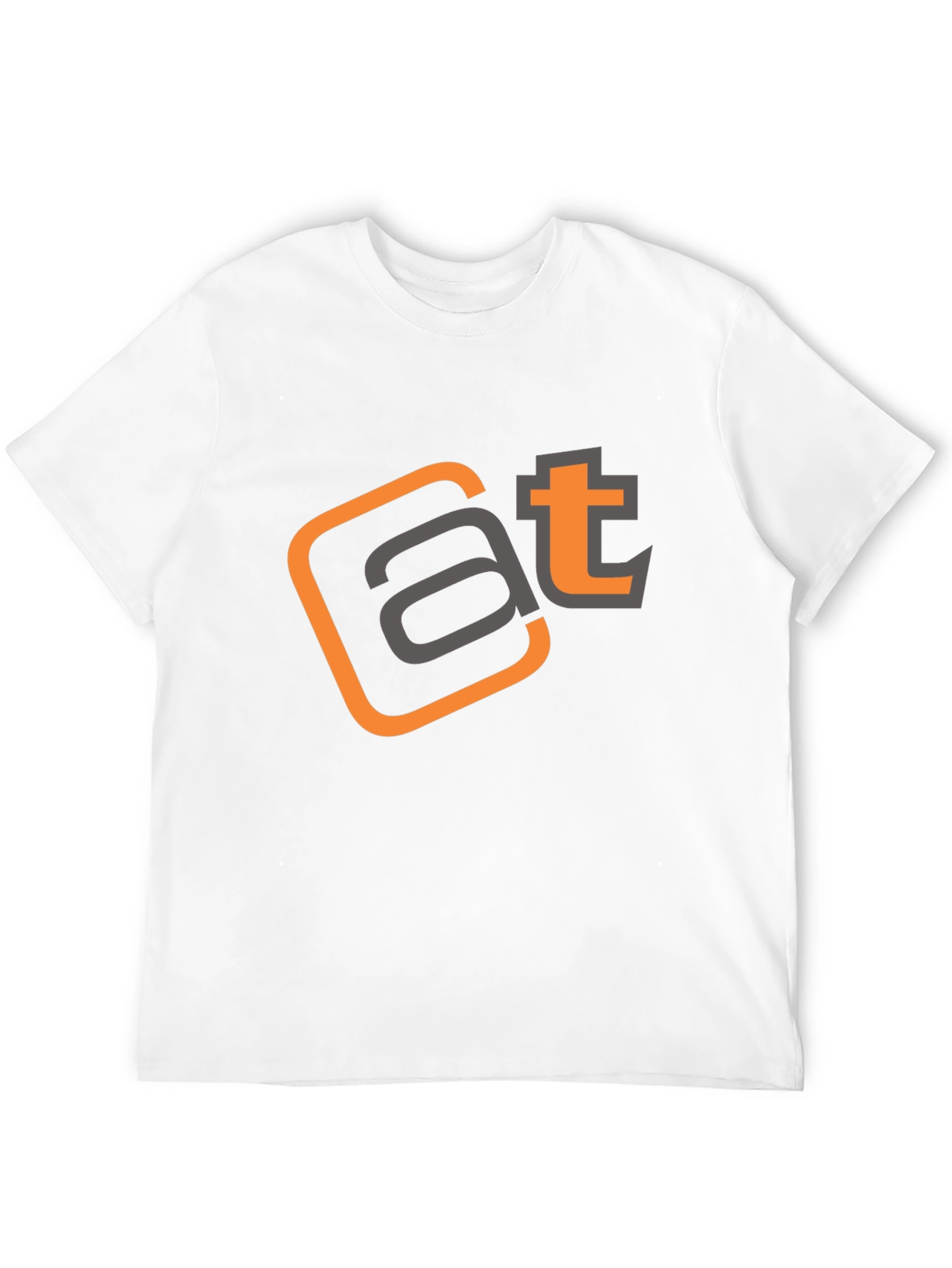 Stylish AT Logo Black T-Shirt