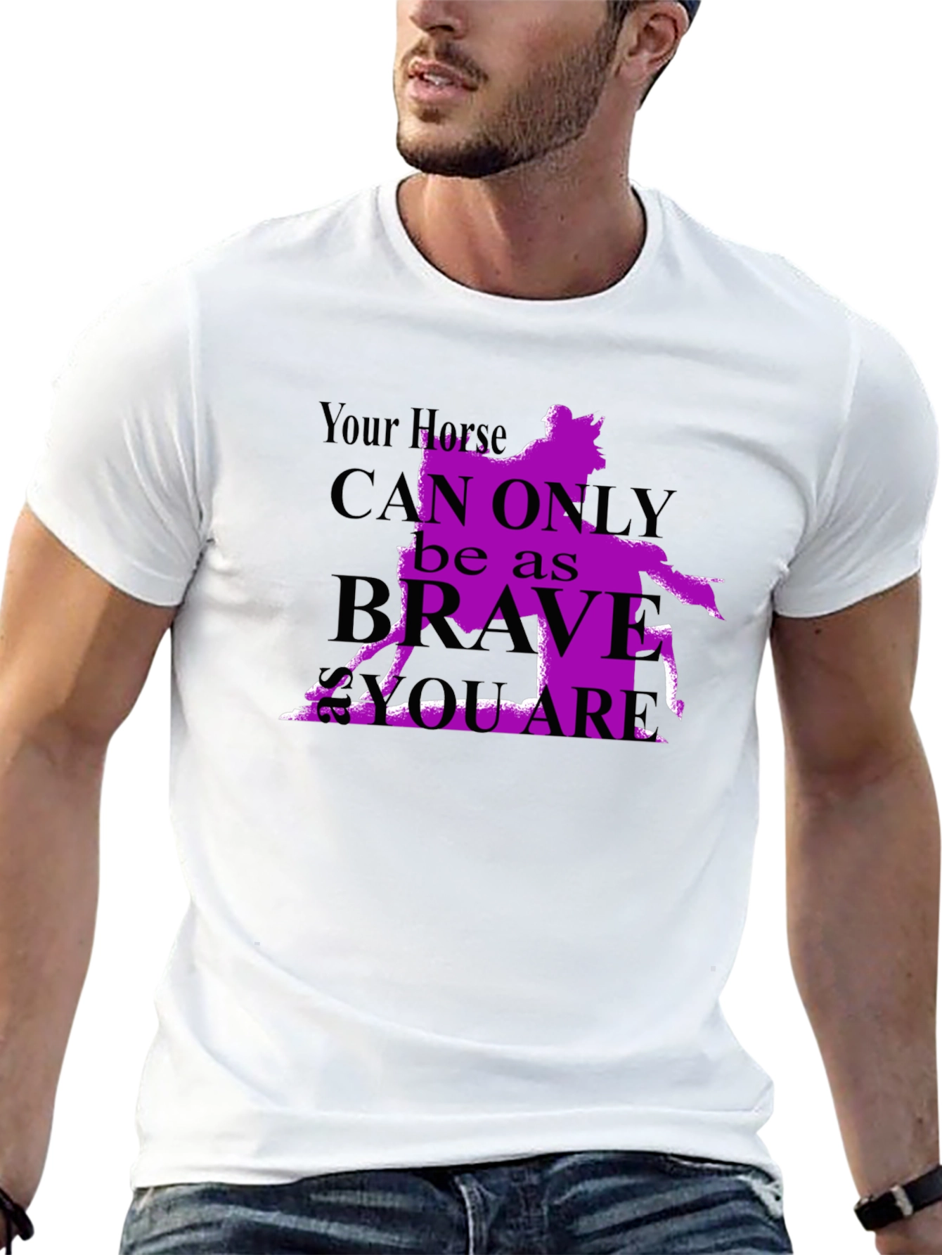 Horse Rider T-Shirt - Brave As You Are