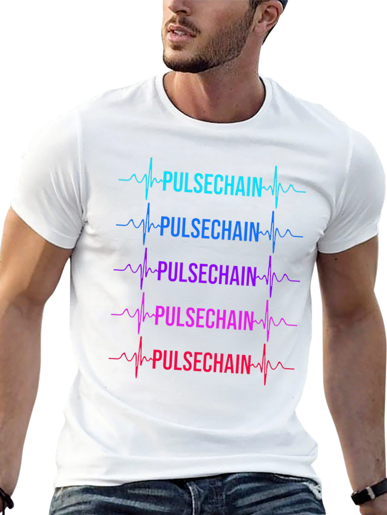 PulseChain Heartbeat Graphic T-Shirt