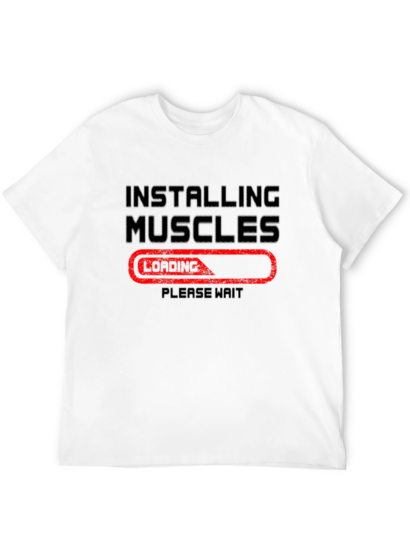 Installing Muscles T-Shirt - Funny Gym Workout Tee