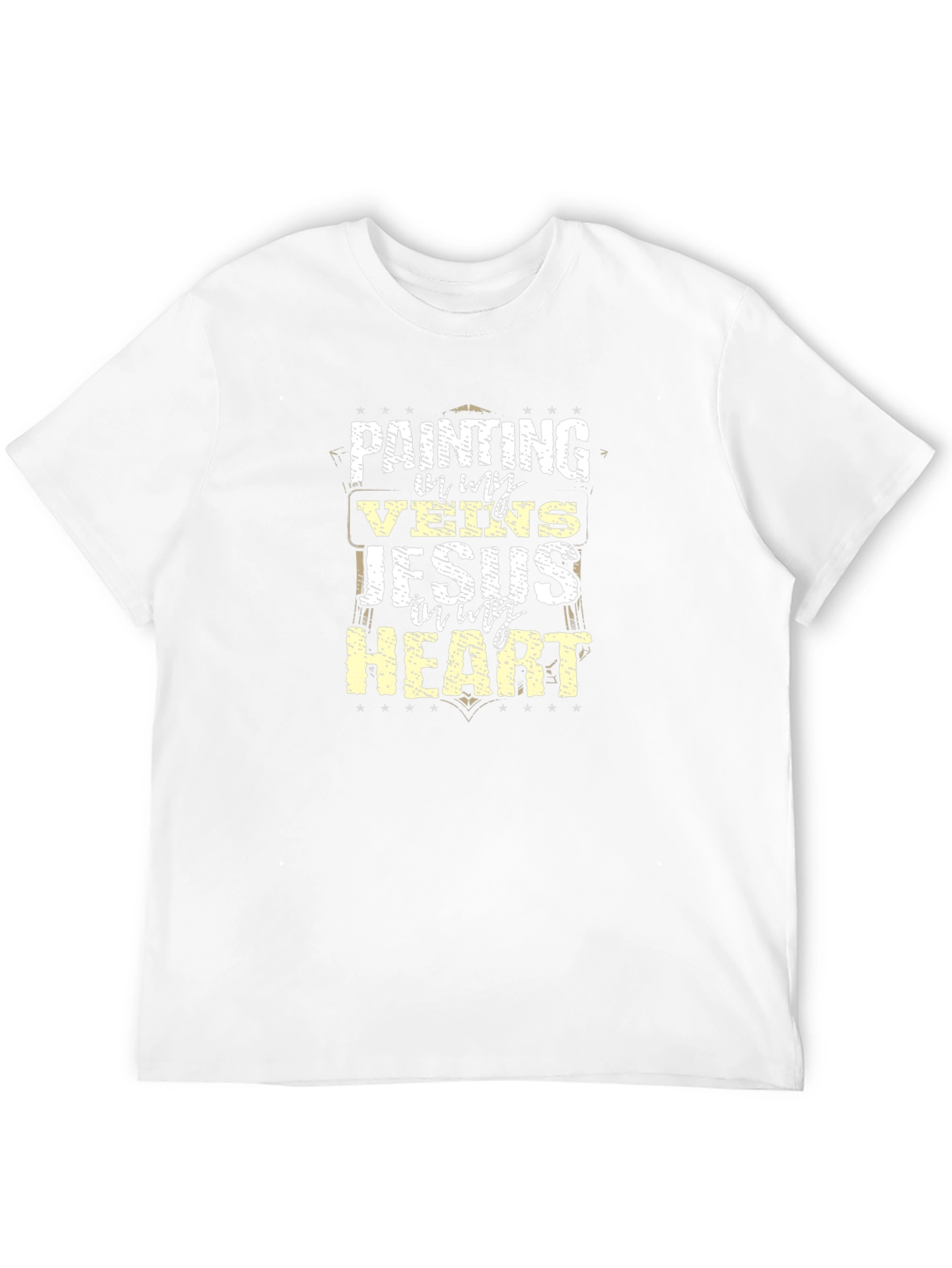 Painting In My Veins Jesus In My Heart T-Shirt