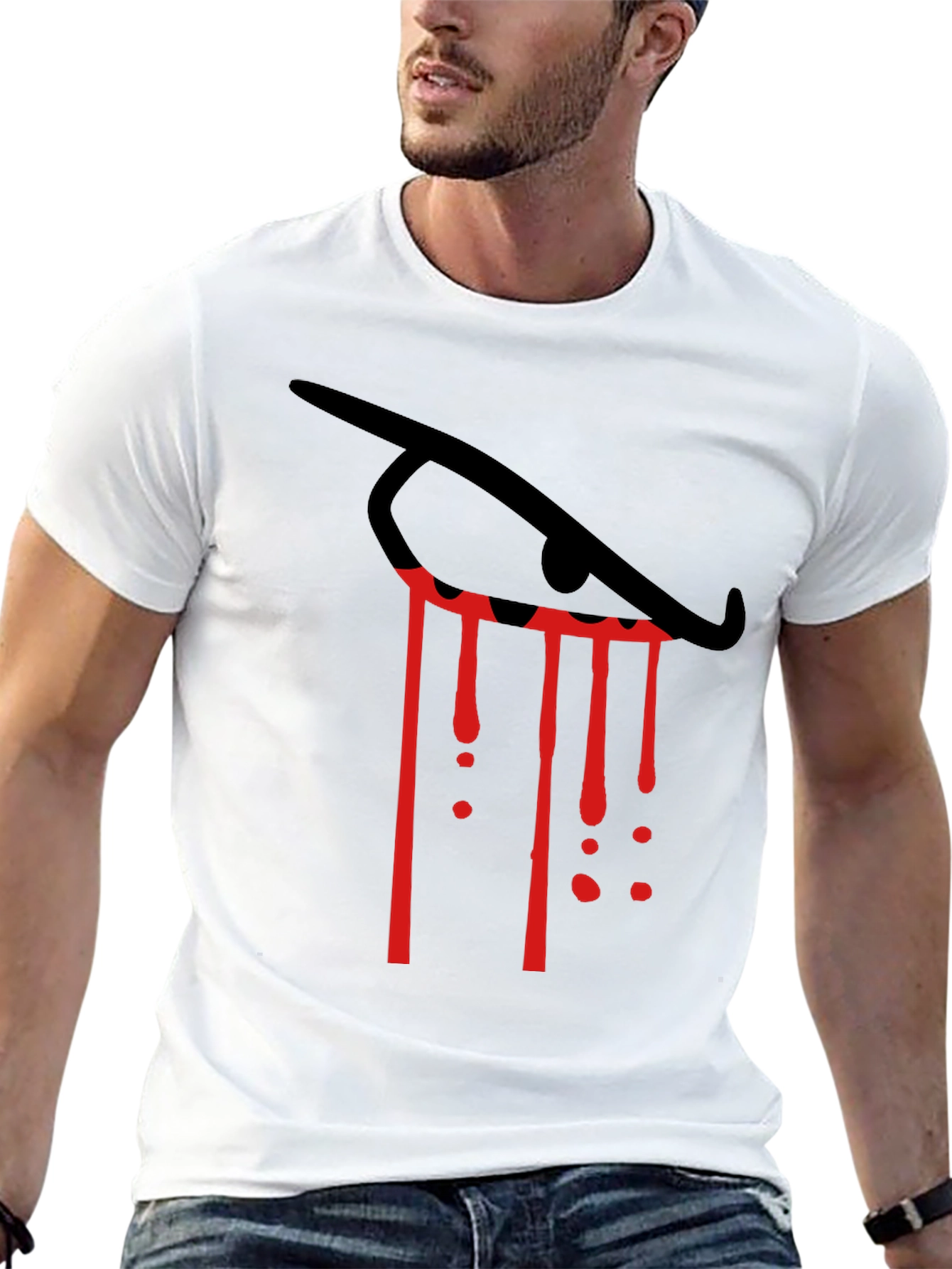 Eye Tears Blood Red Graphic Tee