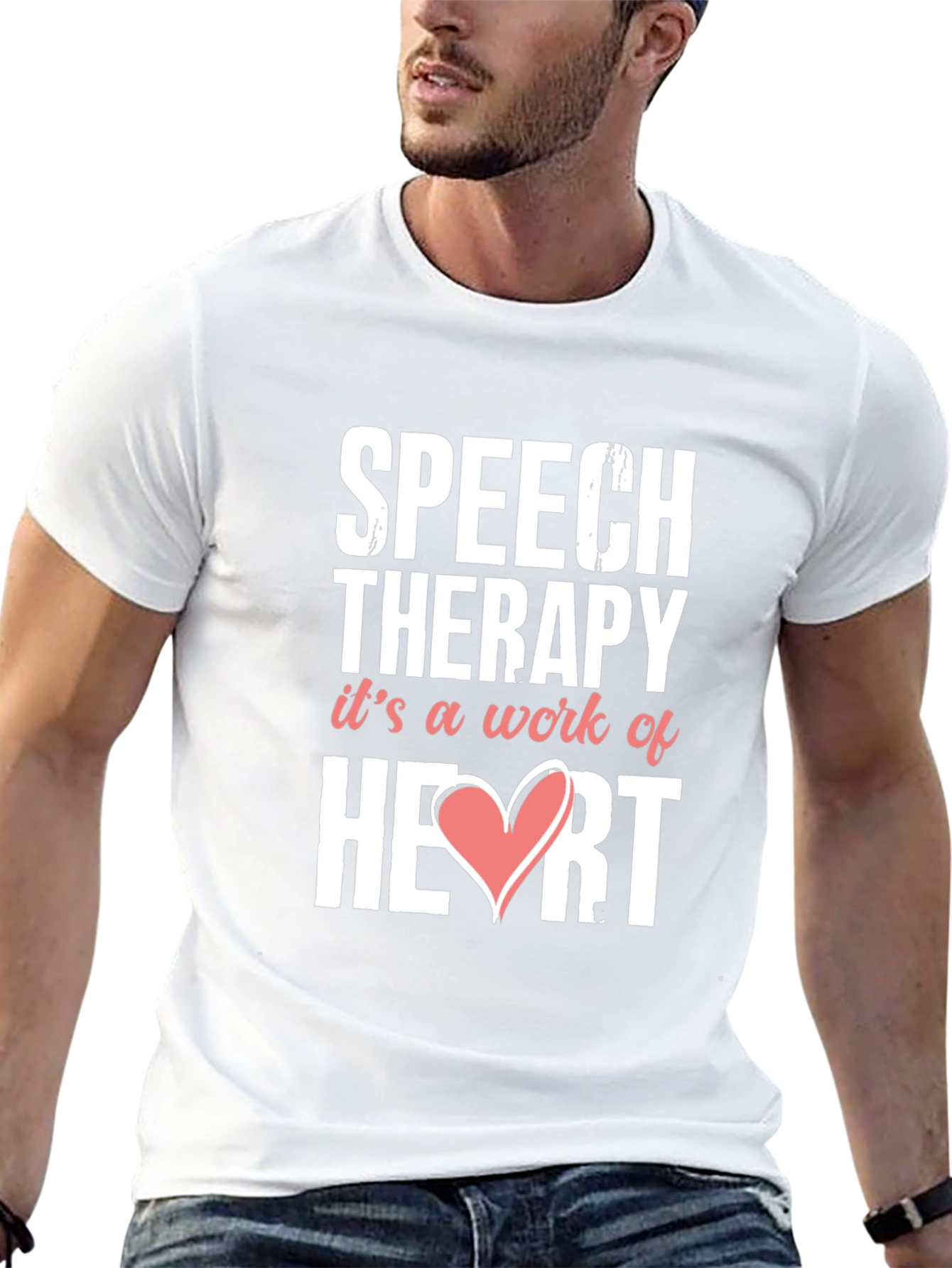 Speech Therapy Heart T-Shirt - Therapist Gift