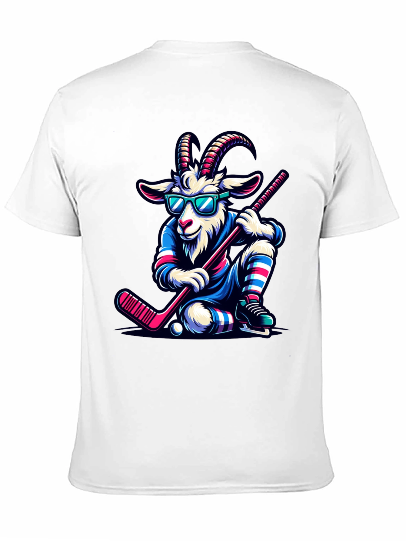 Goat Hockey Player T-Shirt