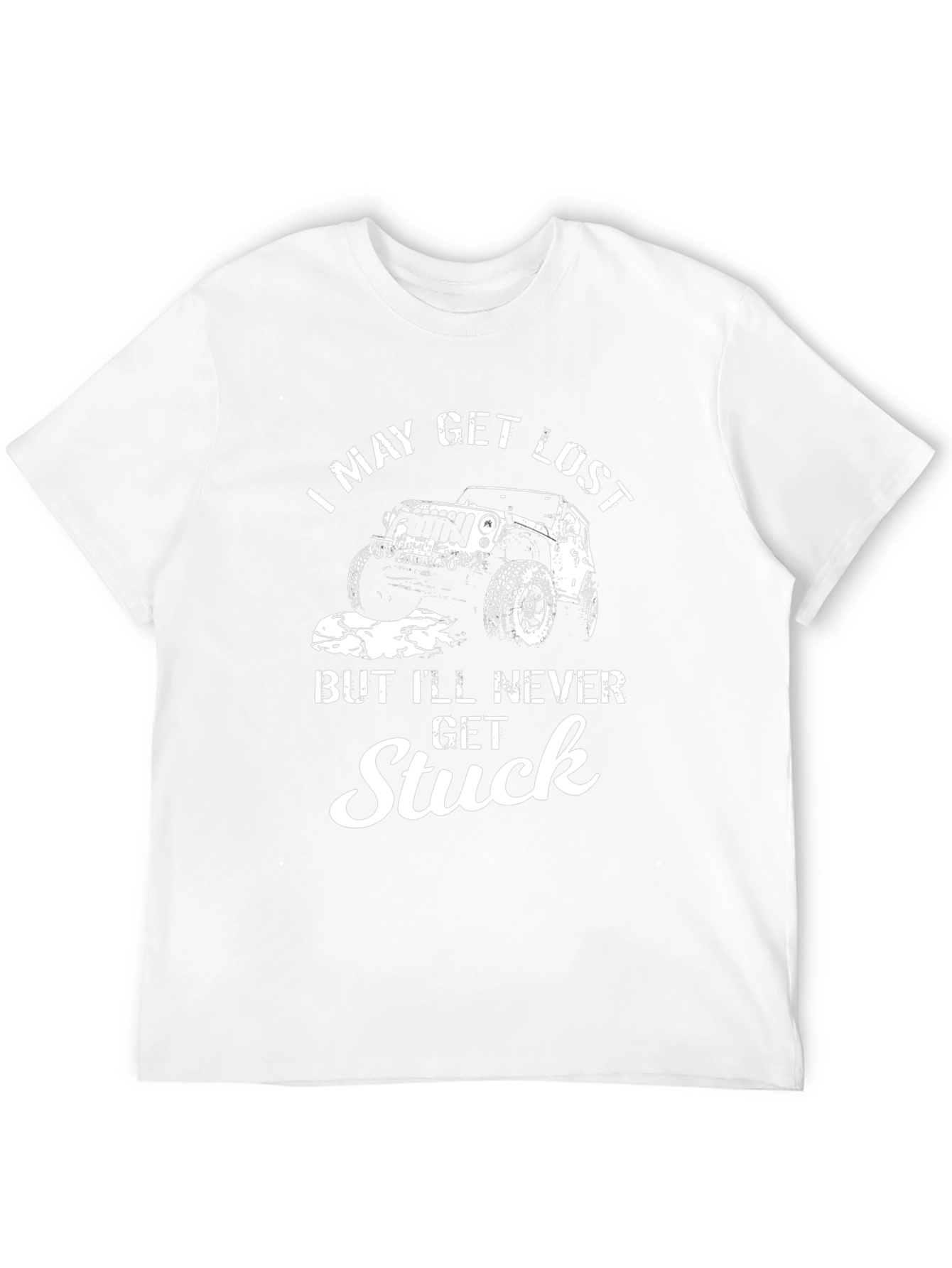 I May Get Lost Jeep Graphic T-Shirt