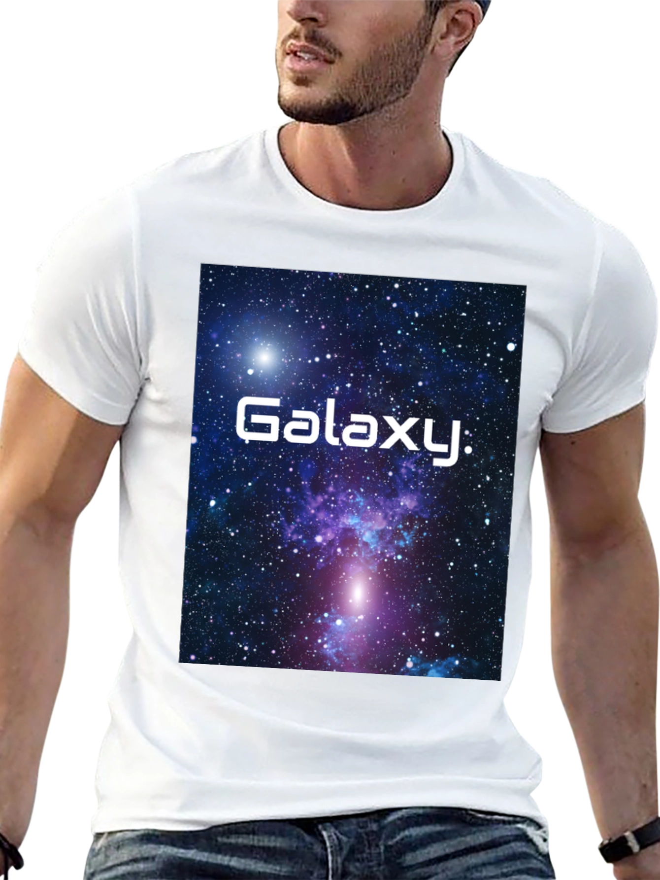 Galaxy Graphic T-Shirt - Black Cotton Tee