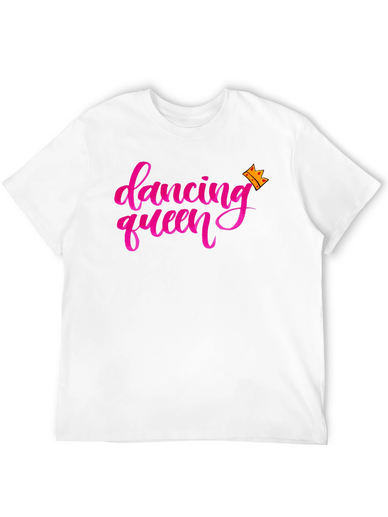 Dancing Queen Graphic Tee - Black Crew Neck T-Shirt
