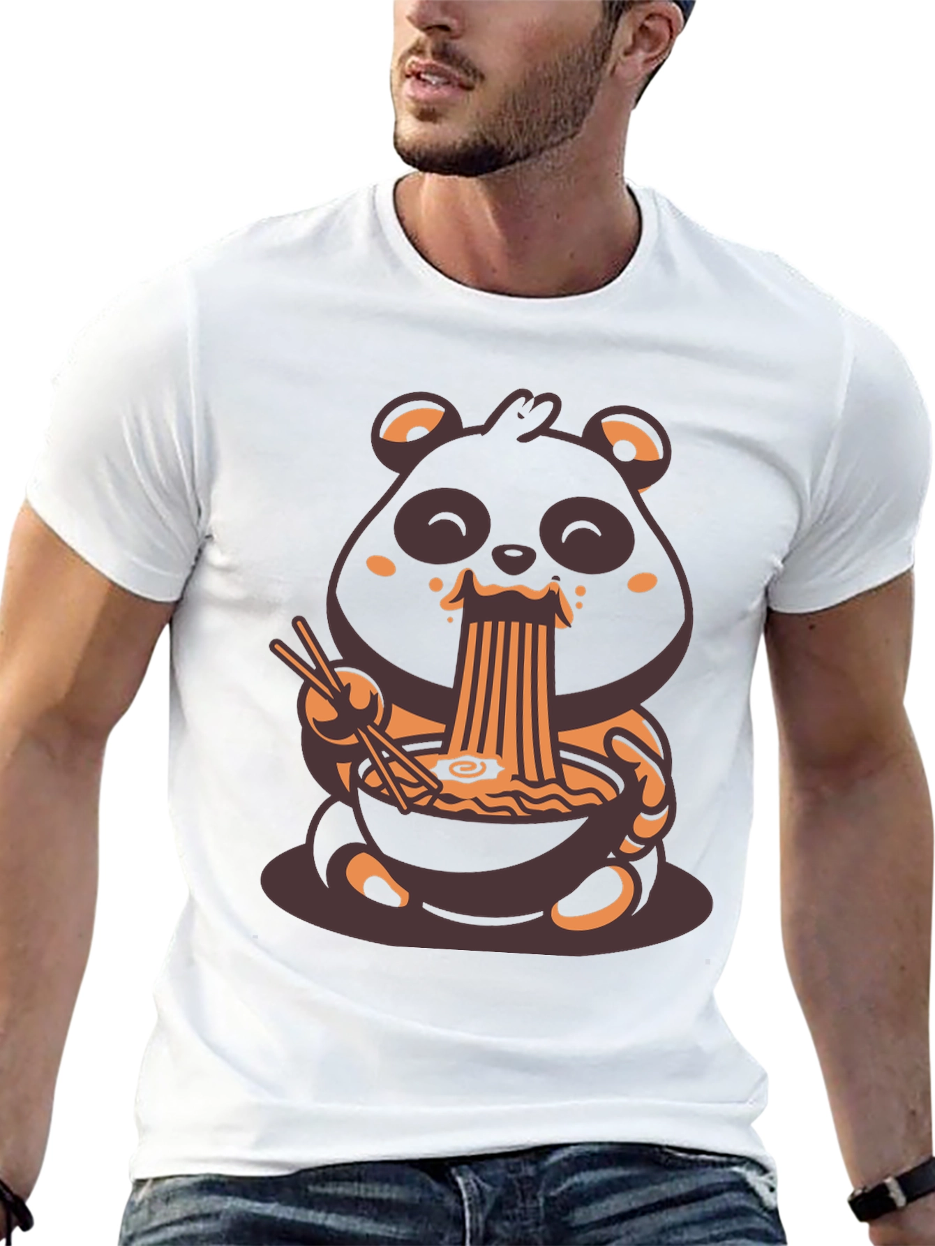Panda Ramen T-Shirt - Cute Graphic Tee