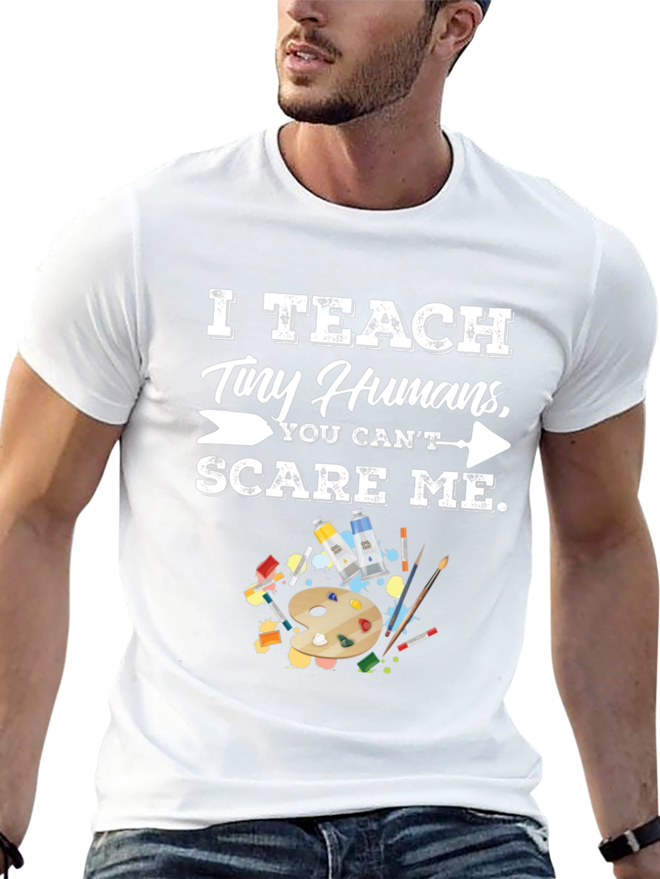 I Teach Tiny Humans Funny Teacher T-Shirt